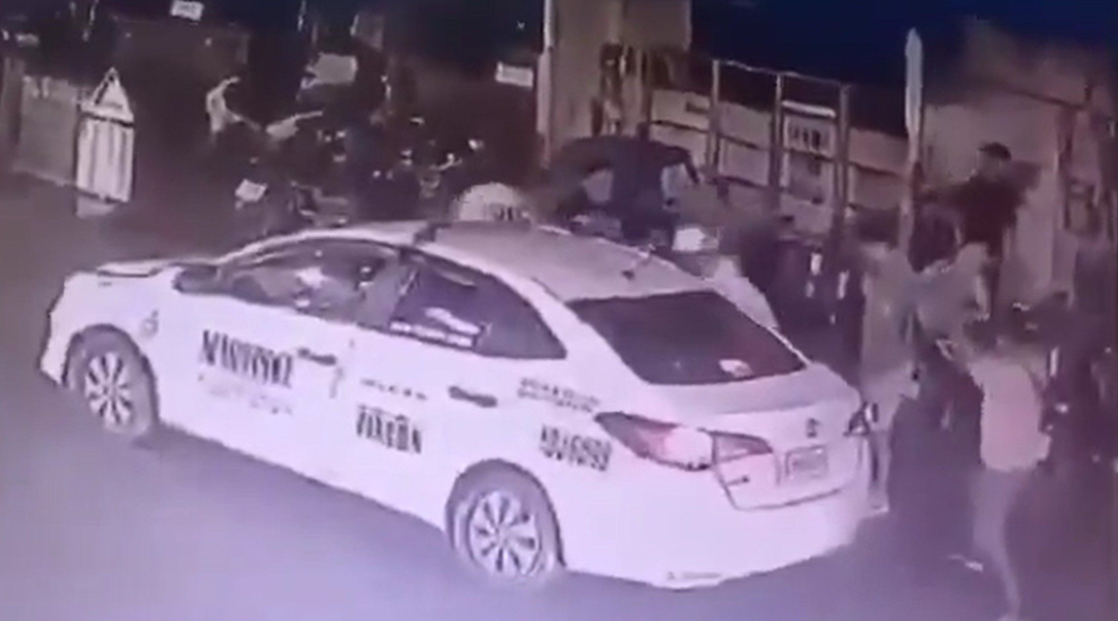 Screenshot of CCTV camera footage showing the moment before two Japanese nationals were shot and killed in Manila’s Ermita district on Friday night. Photo: Handout