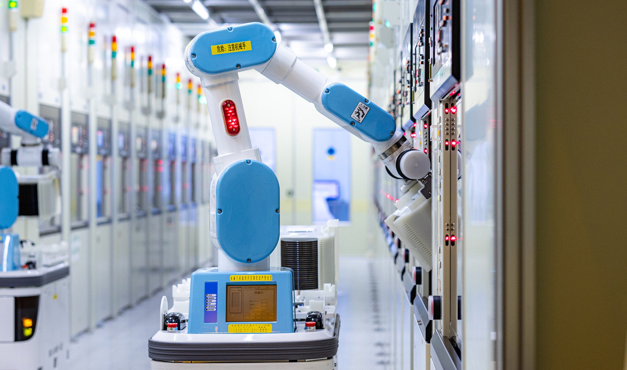 An automated clean room operated by Hua Hong Semiconductor in Shanghai. Photo: Handout