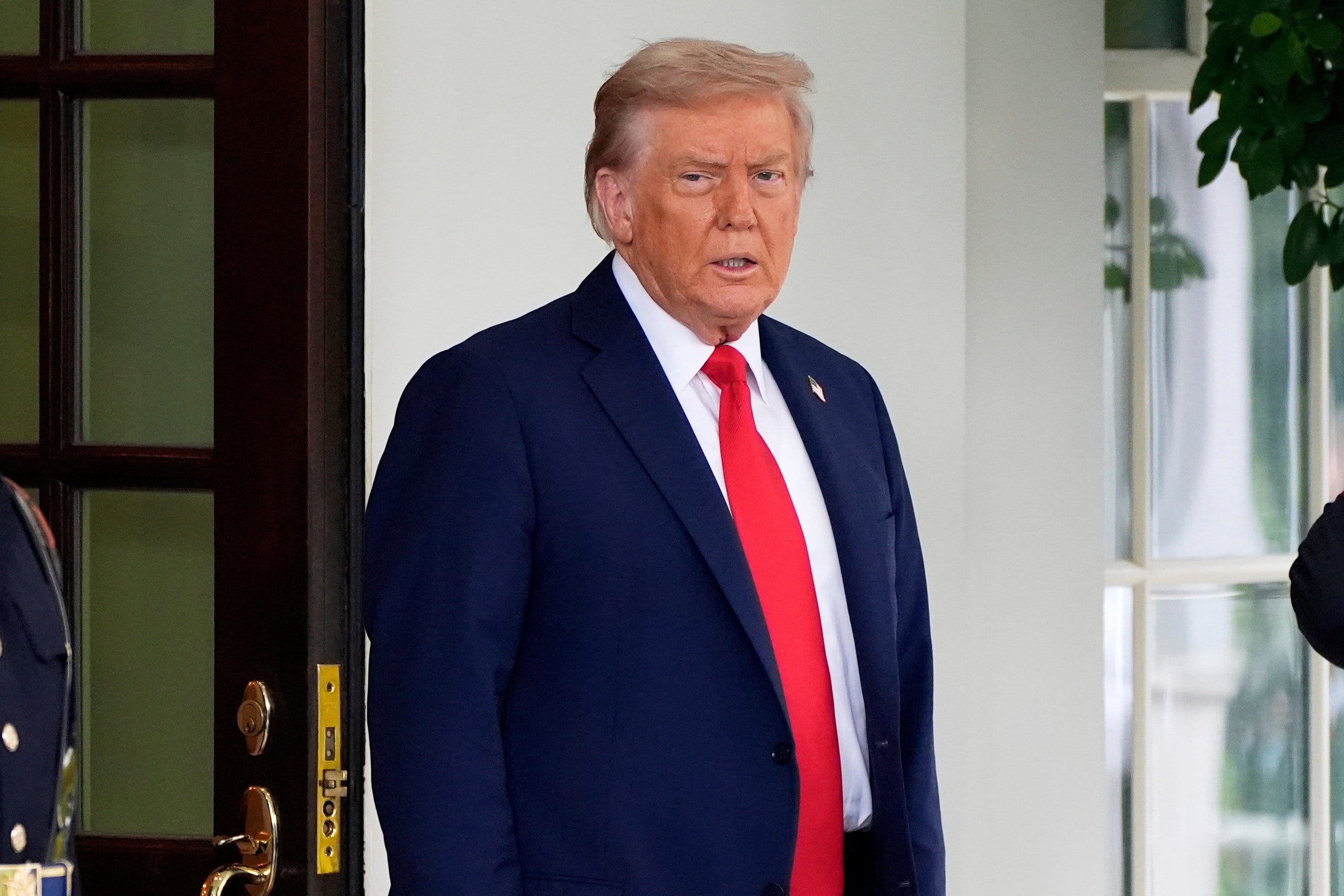 US President Donald Trump at the White House on Monday. Photo: AP