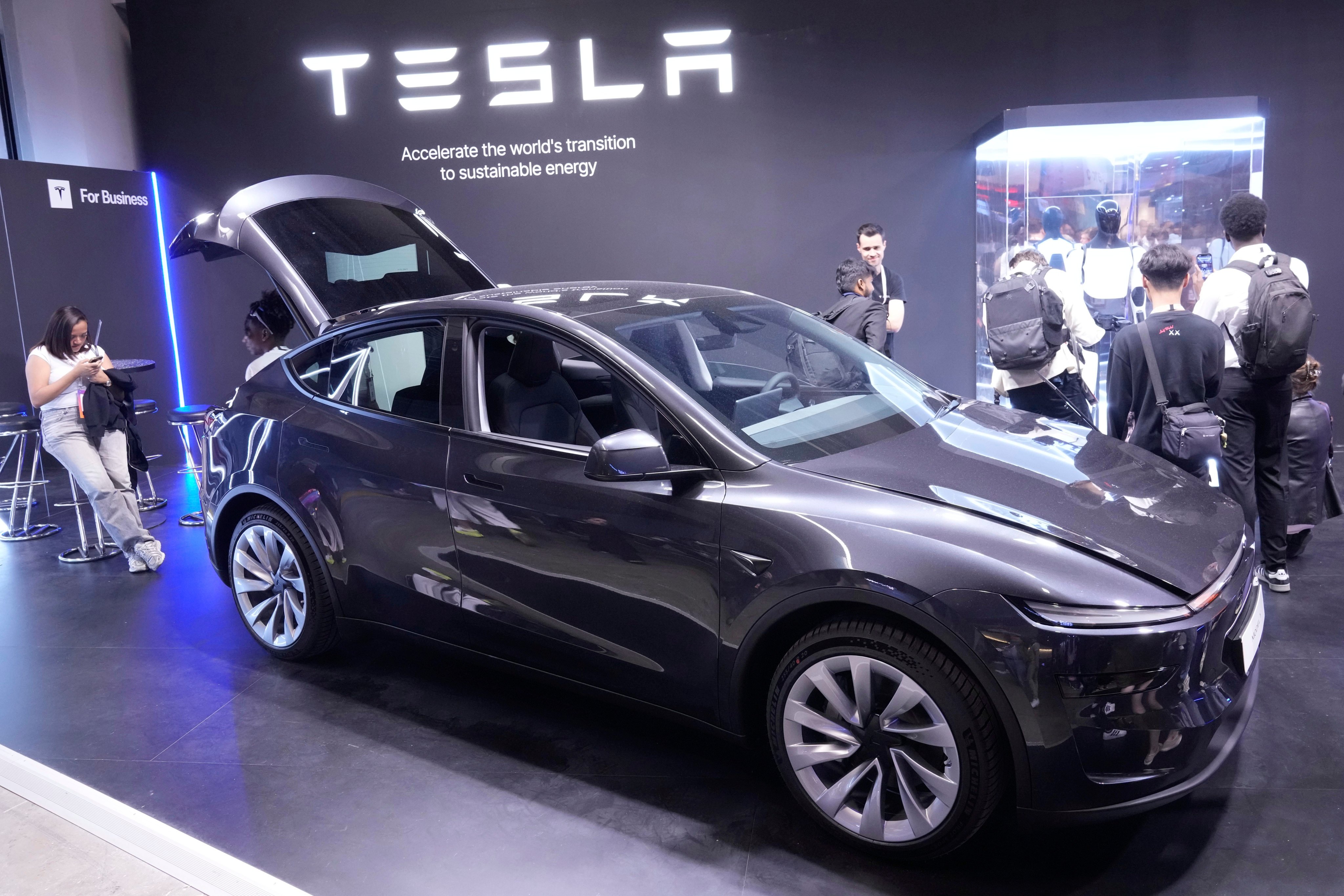 Tesla’s new Model Y L three-row SUV has a driving range of 751km is 8 per cent more expensive than the existing long-range edition. Photo: AP