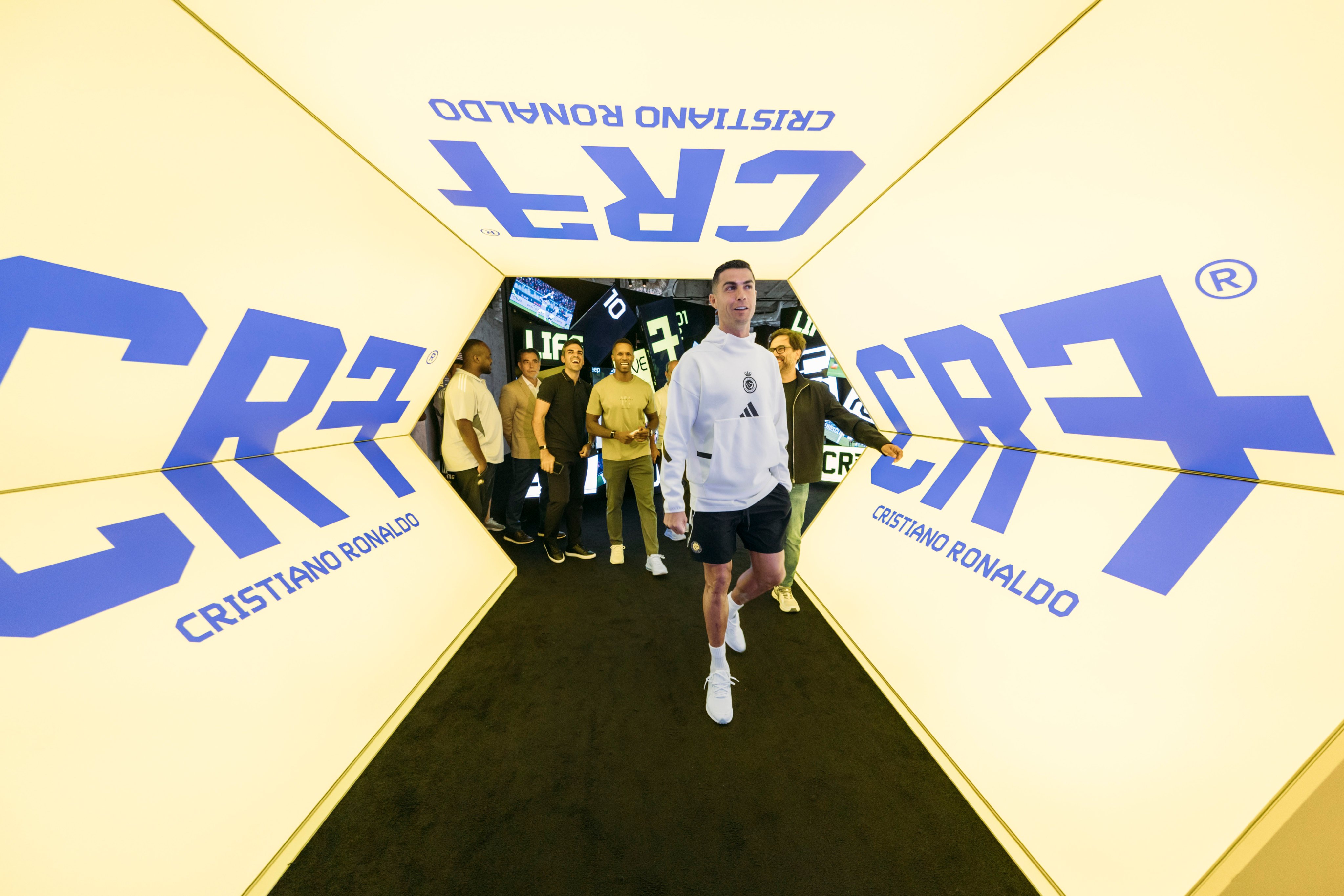 Cristiano Ronaldo visits his museum in Hong Kong on Sunday. Photo: CR7 LIFE Museum