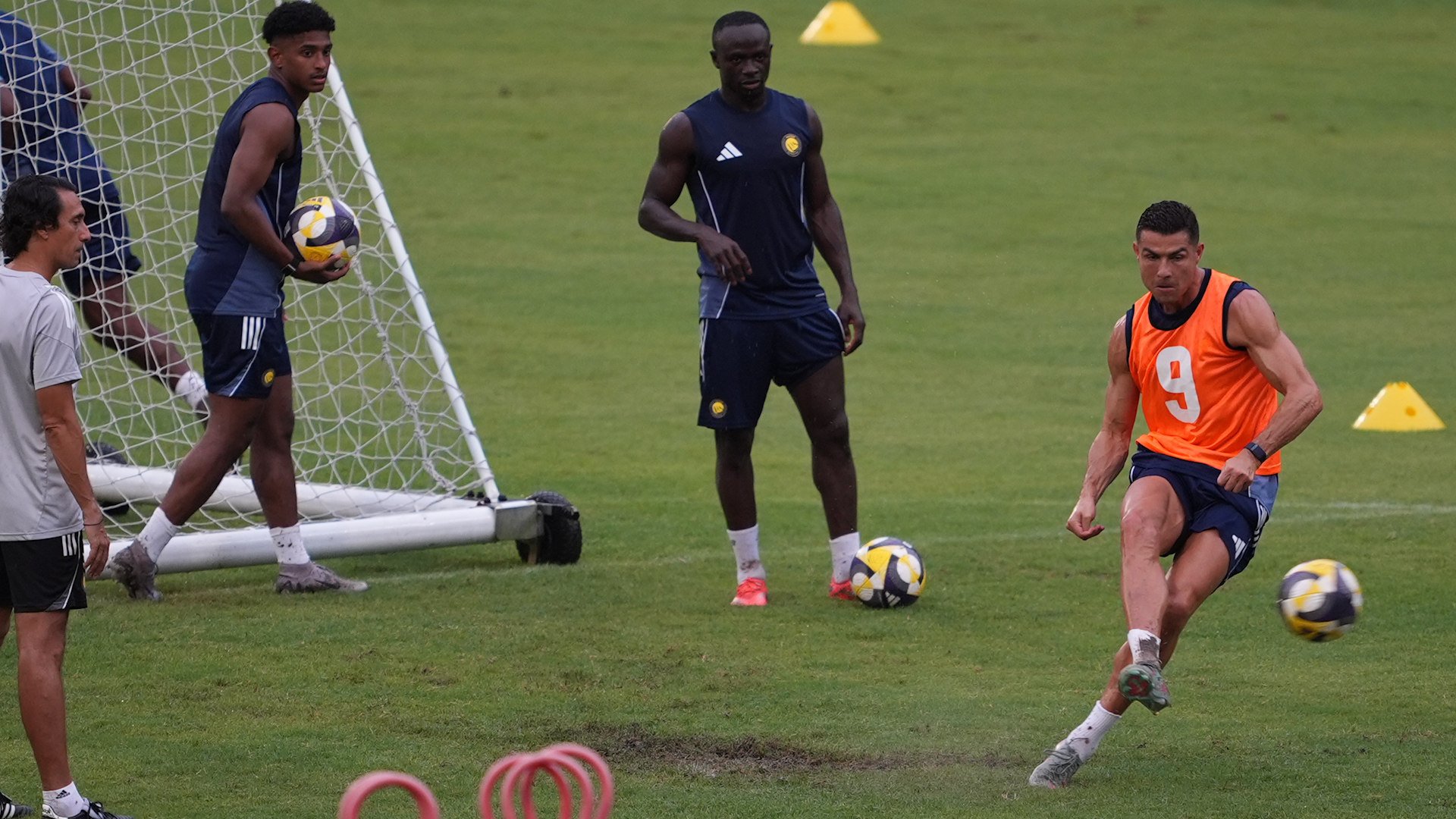 Cristiano Ronaldo trains ahead of Saudi Super Cup in Hong Kong