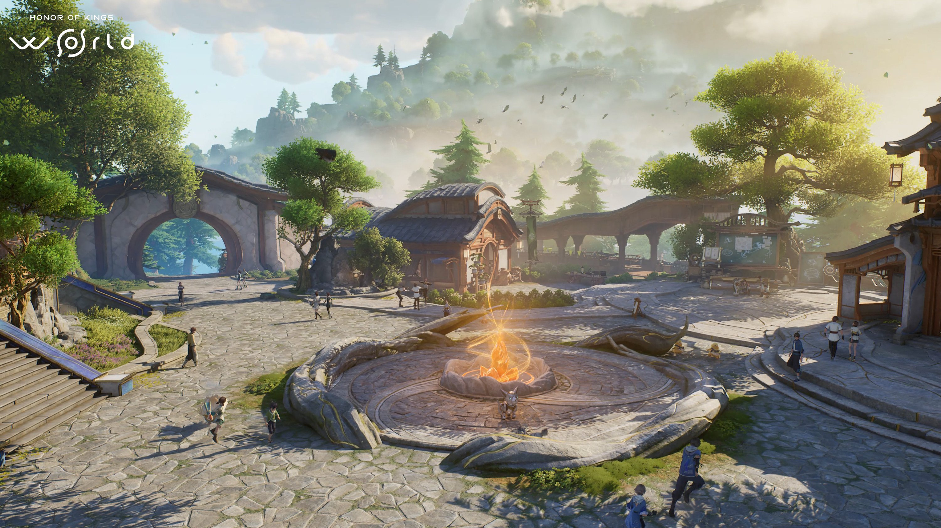 A scene from the latest trailer for TiMi Studio’s Honour of Kings: World, released during Gamescom. Image: Handout