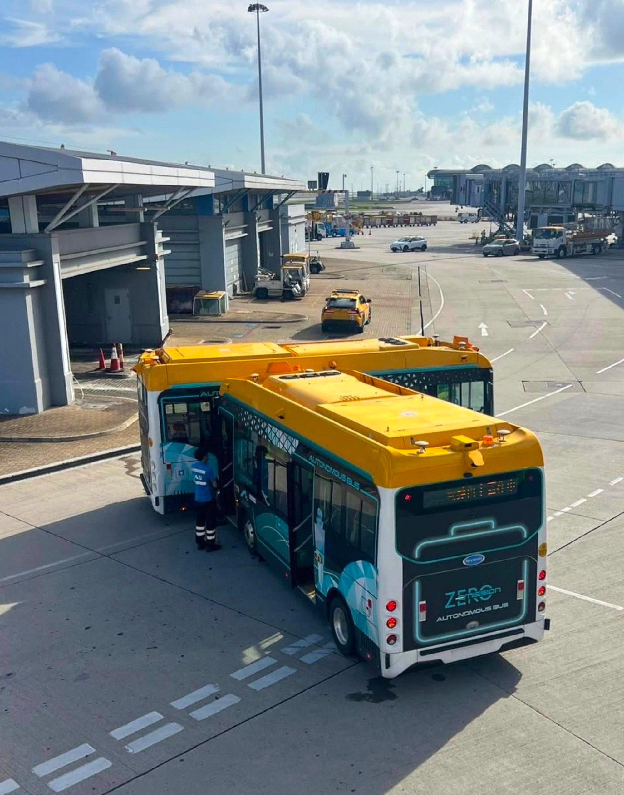 Two shuttle buses also collided in June. Photo: Handout