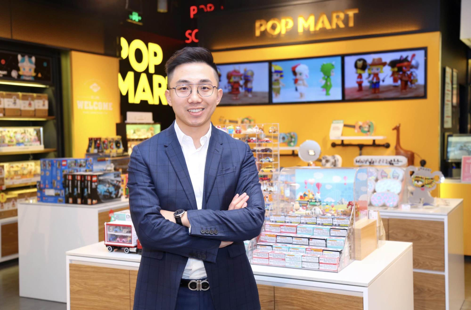 An undated photograph of Pop Mart's founder, Wang Ning. Photo: 21cdr.com