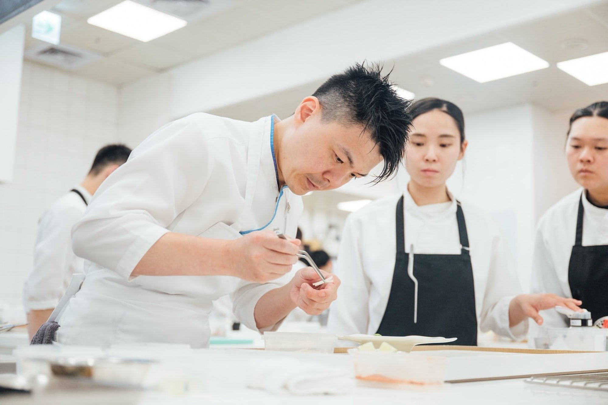 Alain Huang of Restaurant A prepares a dish. The restaurant was one of three in Taiwan to be elevated from one- to two-Michelin-star status this year. Photo: Instagram/restaurant.a_taipei