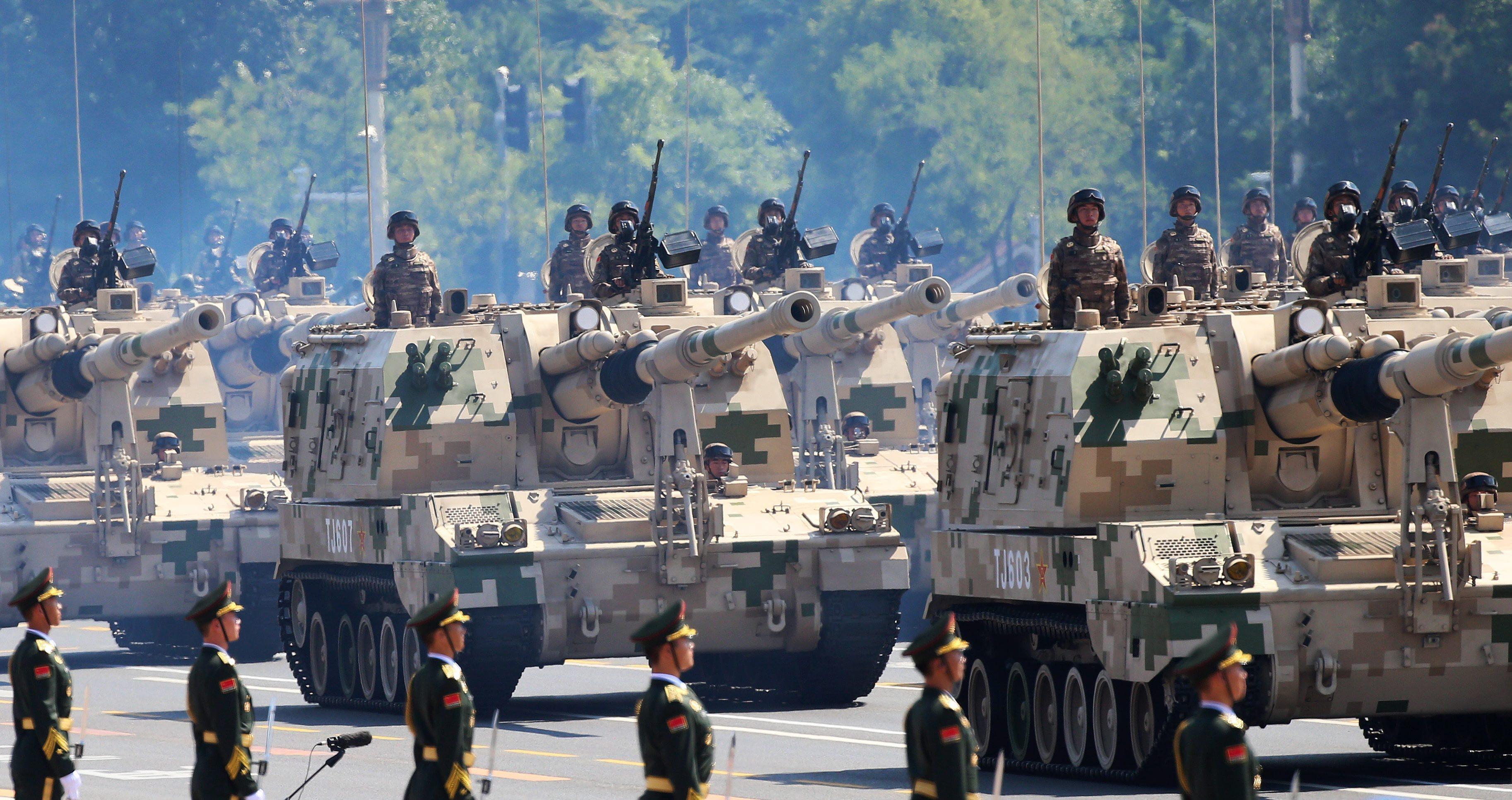 China last held a Victory Day military parade a decade ago, for the 70th anniversary. Photo: EPA