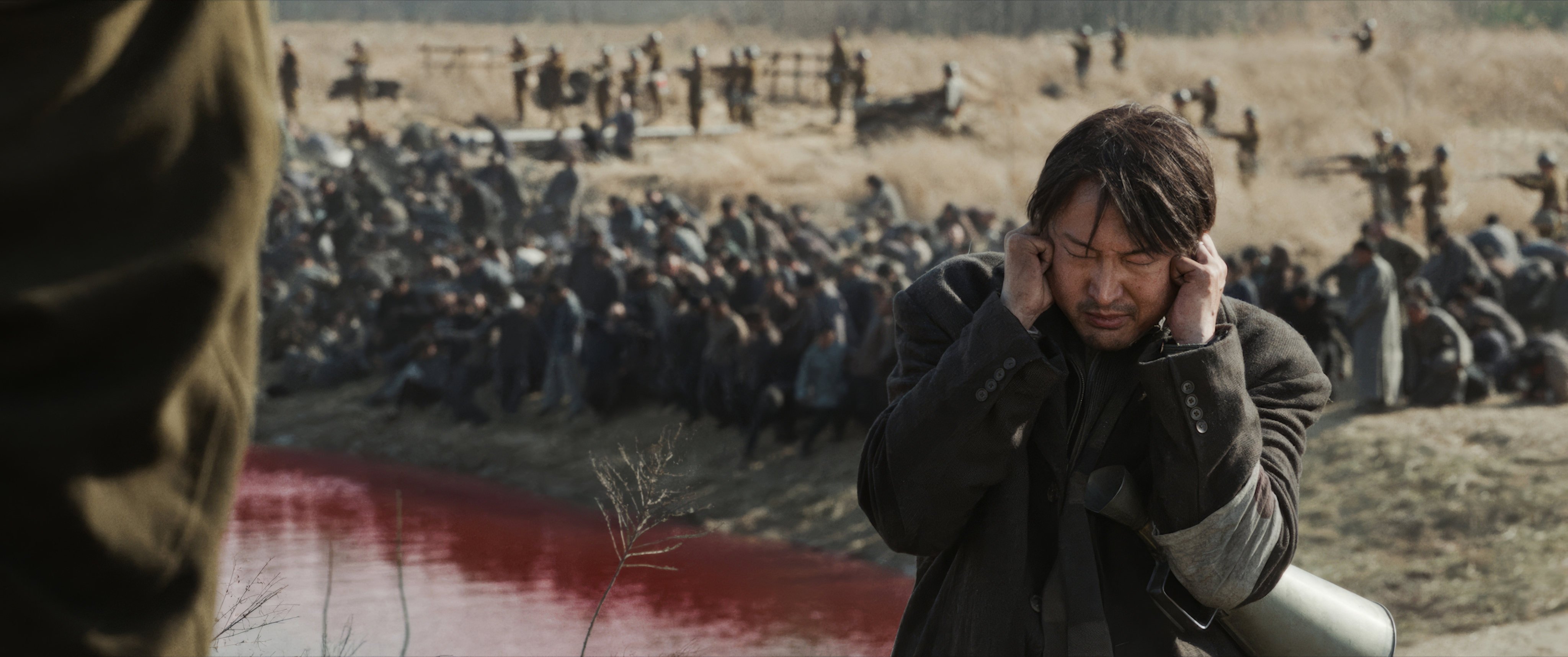 Wang Chuanjun in a still from Dead to Rights (category: IIB, Mandarin, Japanese, English), directed by Shen Ao and co-starring Liu Haoran and Gao Ye.