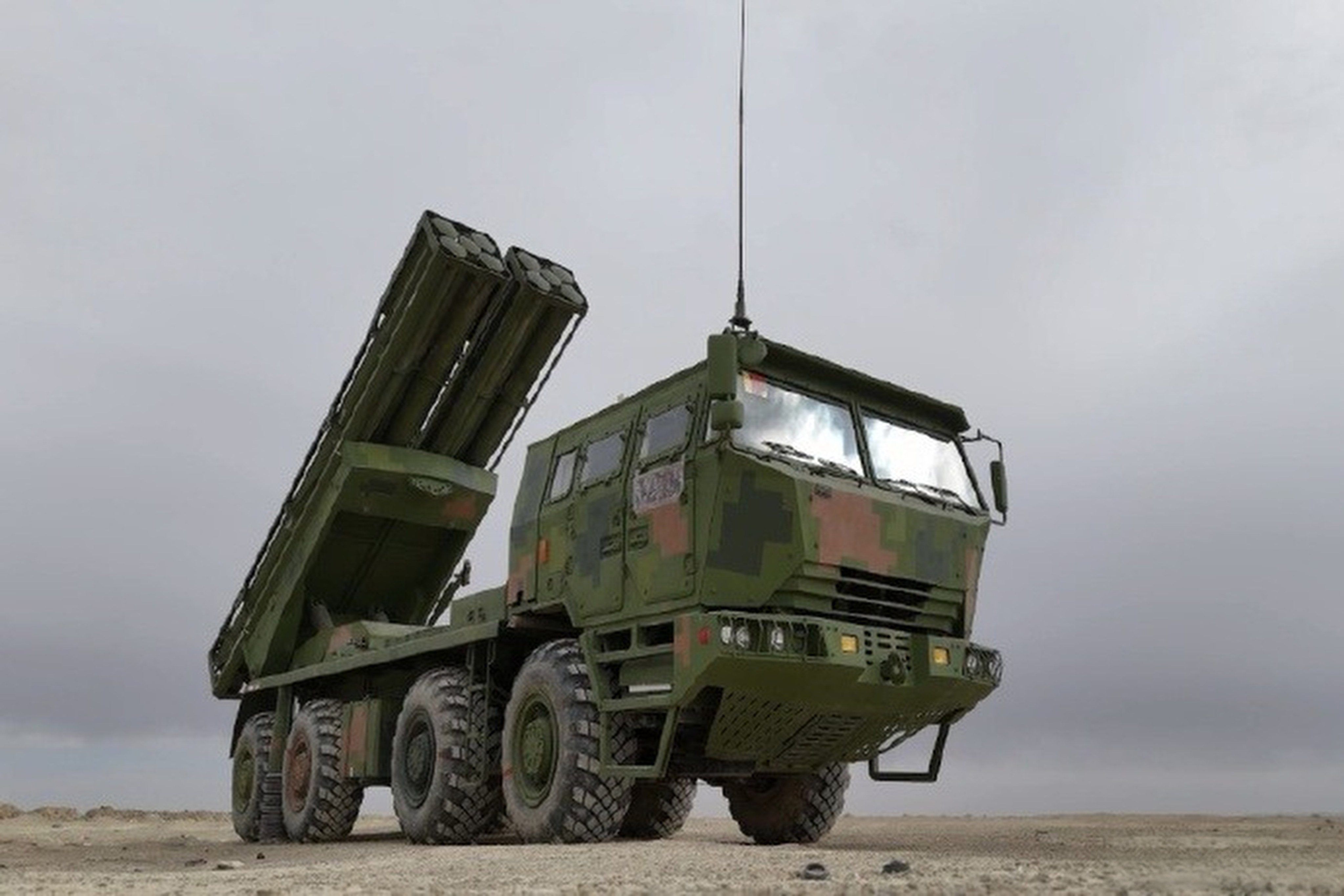 The PHL-16 is a truck-mounted self-propelled multiple rocket launcher that incorporates modular design and long-range precision strike capabilities. Photo: Handout