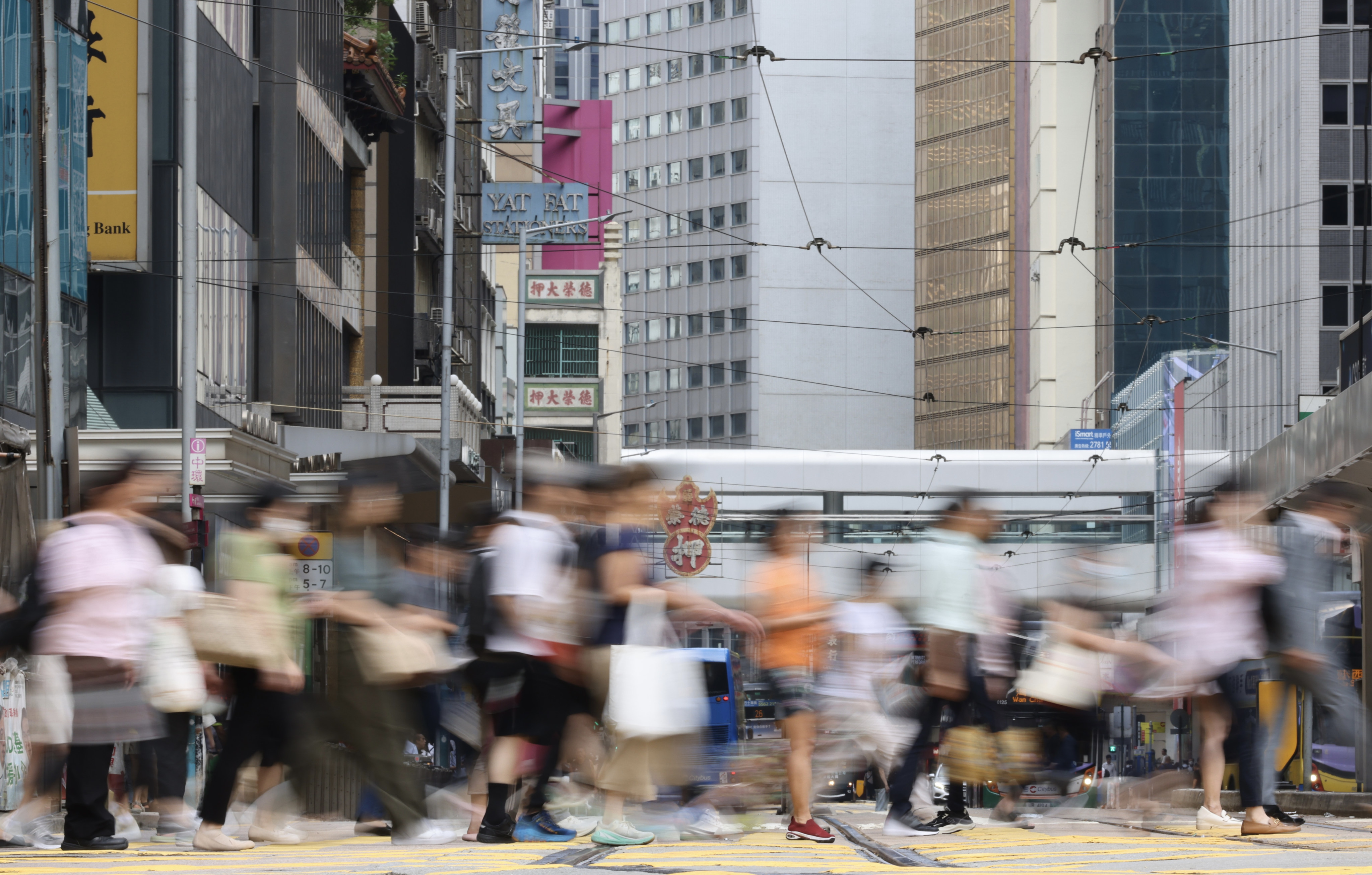 A street in Central, Hong Kong, on the morning of August 21. The city’s jobless rate in the May-to-July period stood at 3.7 per cent, up from 3.5 per cent in the April-to-June period. Photo: Karma Lo