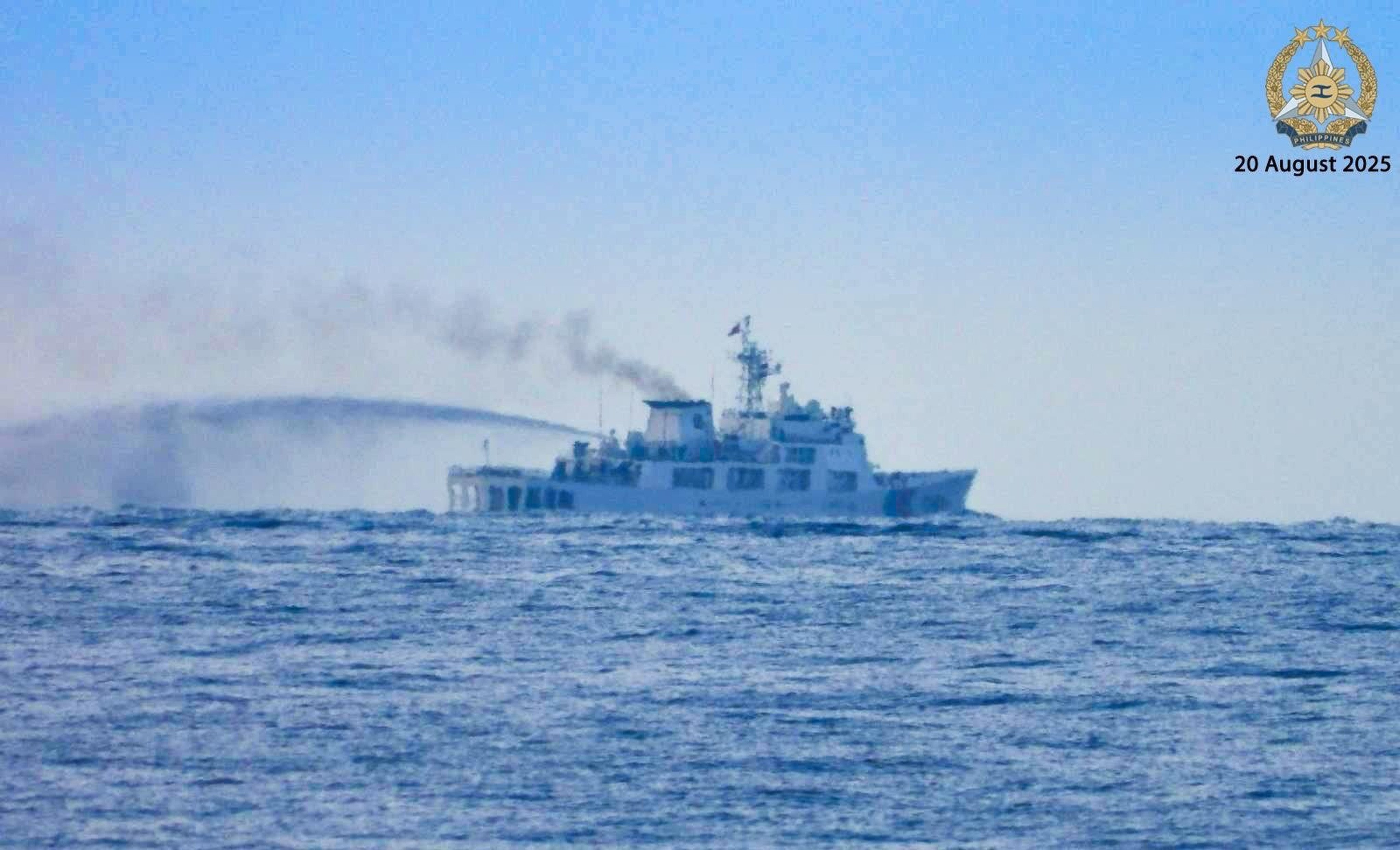 China says it has taken “control measures” against two Philippine vessels near the Sierra Madre, a warship that has been grounded on the disputed Second Thomas Shoal, although it did not say when.  Photo: X/Armed Forces of the Philippines