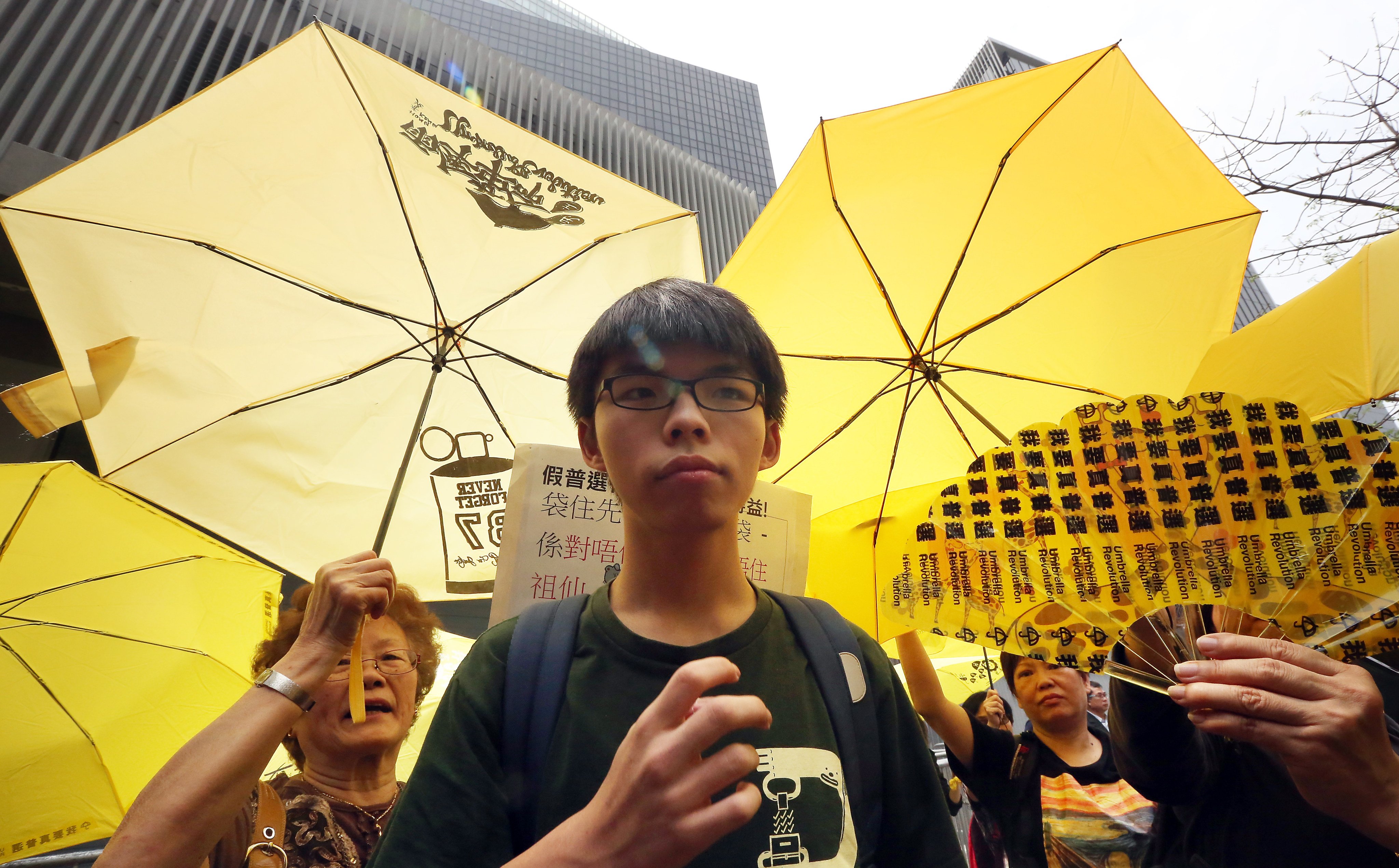 The now-defunct Scholarism group, founded by jailed activist Joshua Wong (pictured), is facing the risk of being deregistered. Photo: SCMP