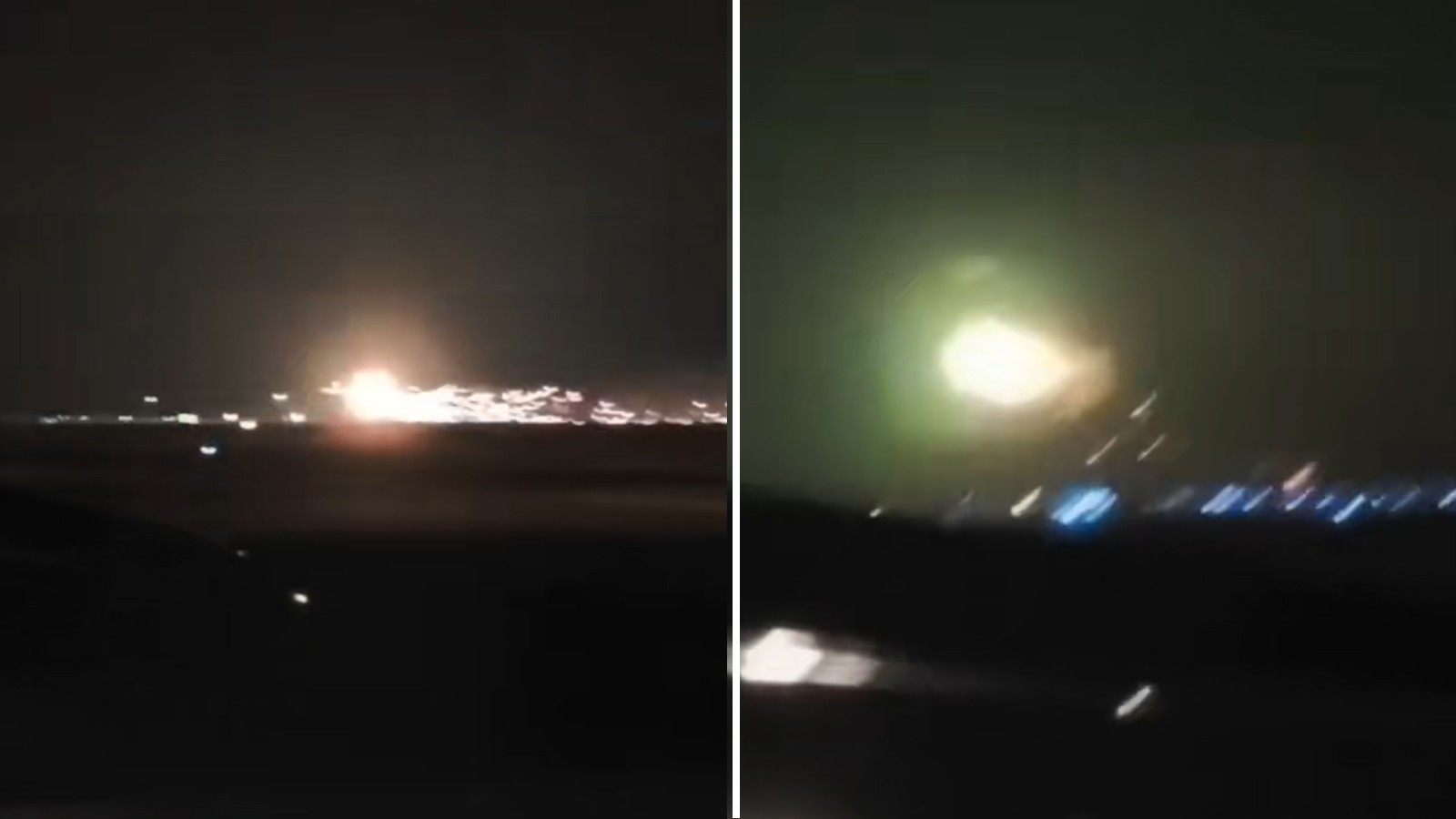 Footage showing a Malaysian F/A-18D Hornet exploding upon take-off from Kuantan Air Base on Thursday night. Photo: Tiktok / nazzsty1