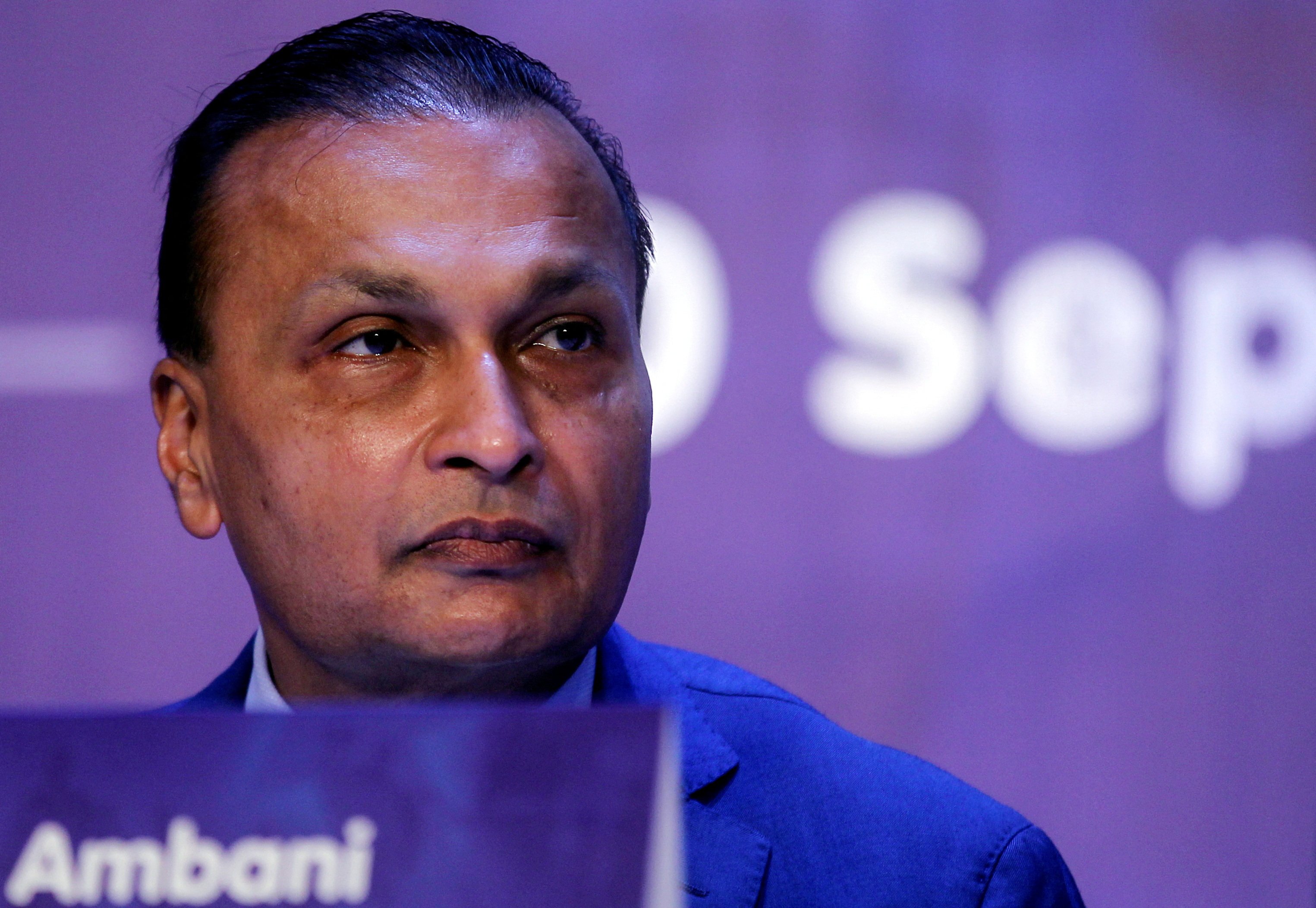 Anil Ambani, chairman of the Reliance Anil Dhirubhai Ambani Group, attends the company’s annual general meeting in Mumbai, India, in September 2019. Photo: Reuters