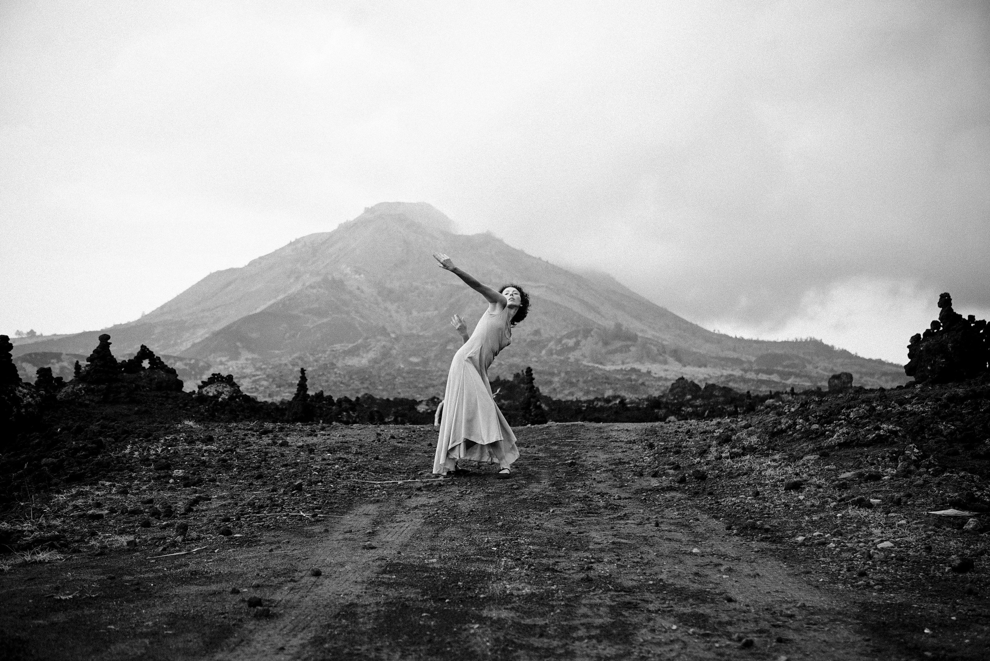 A still from Samsara, an Indonesian black-and-white silent film accompanied by live gamelan music and vocalists from director Garin Nugroho. Photo: courtesy of M+