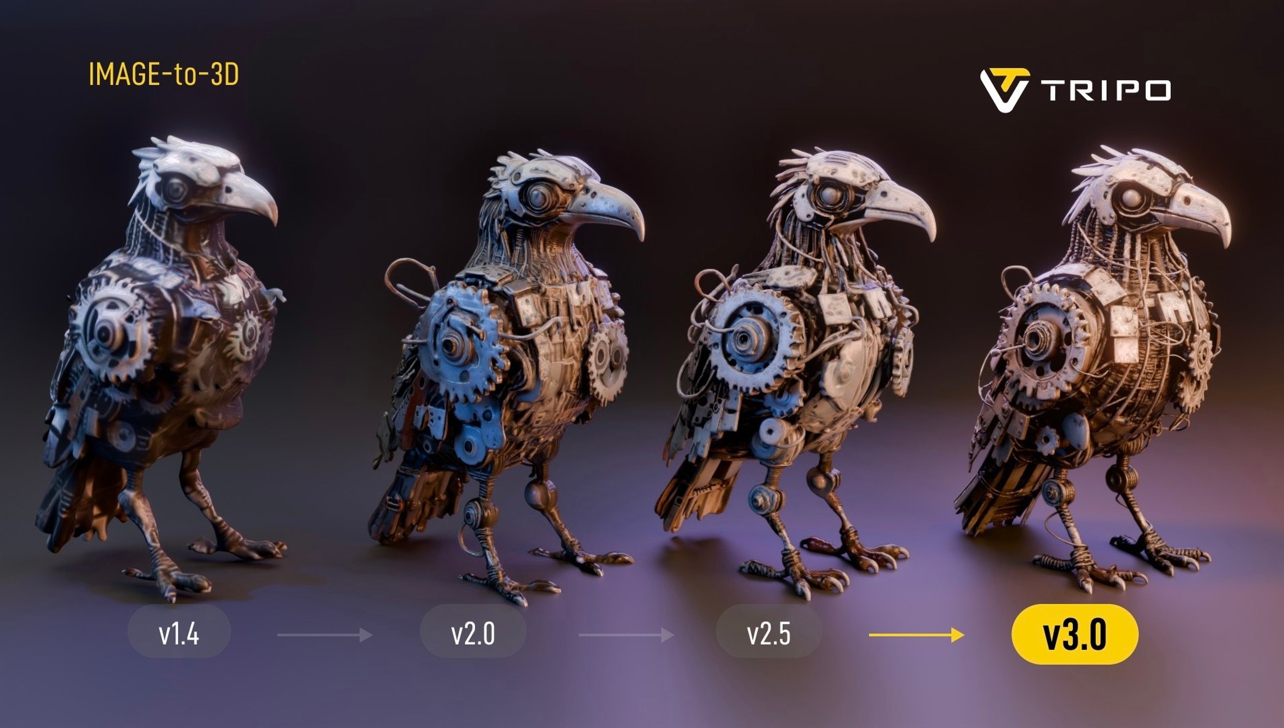 A 3D visual asset generated using Vast’s Tripo model. Photo: Handout