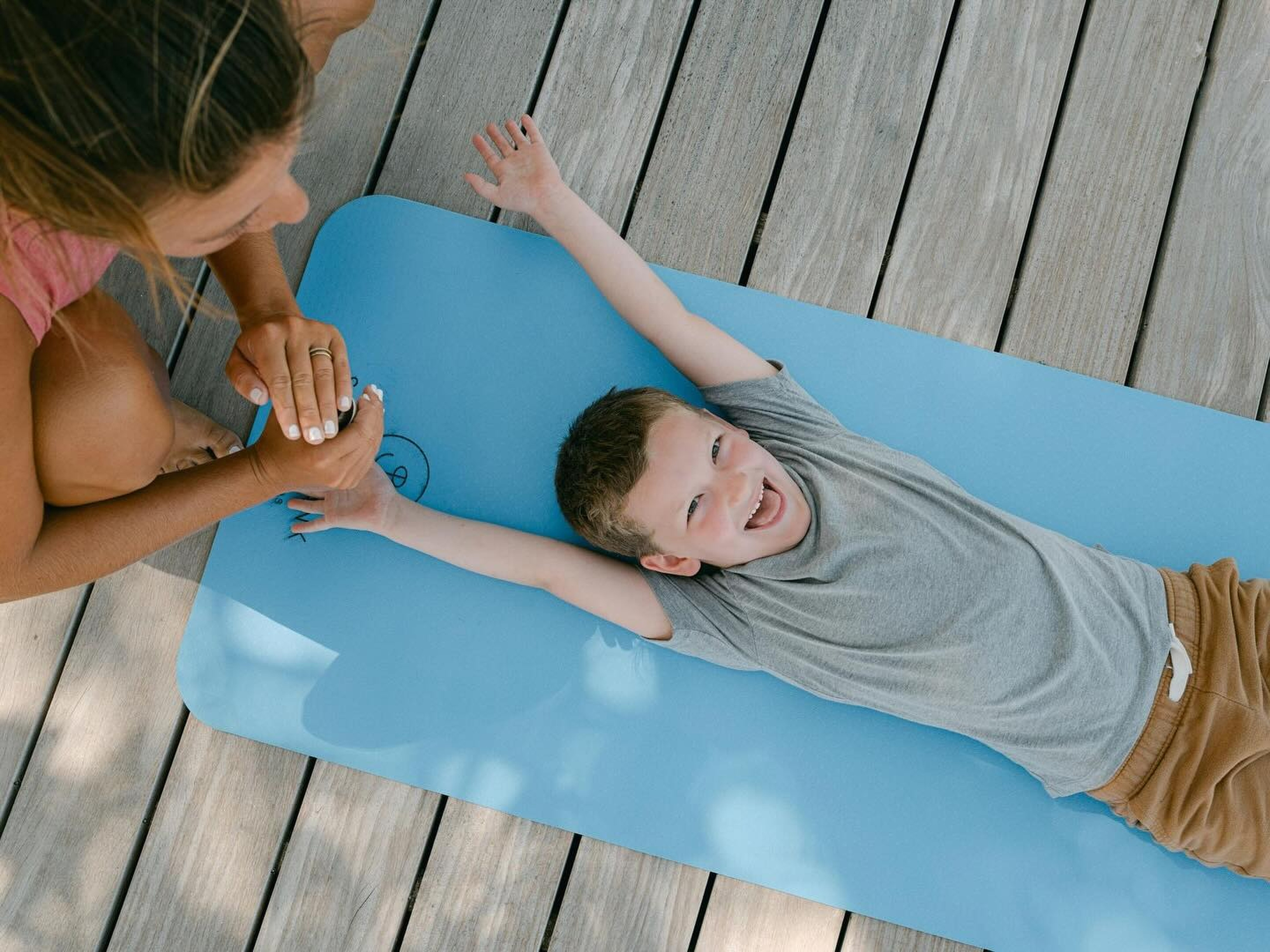 Baby yoga at the South Bank in Turks and Caicos. Photo: South Bank