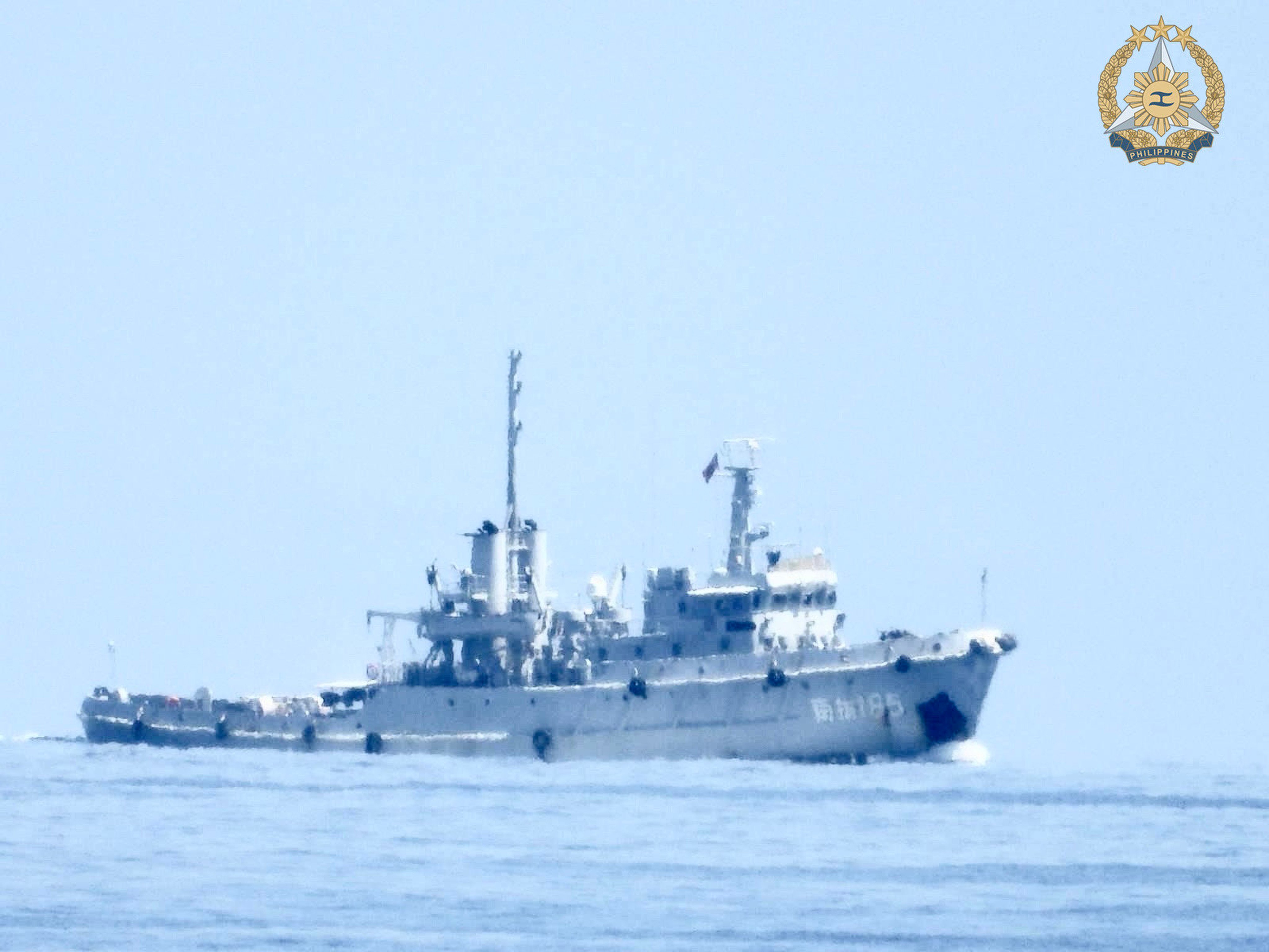 The Philippines said it had spotted the Chinese tugboat 185 near Second Thomas Shoal. Photo: Philippine Coast Guard