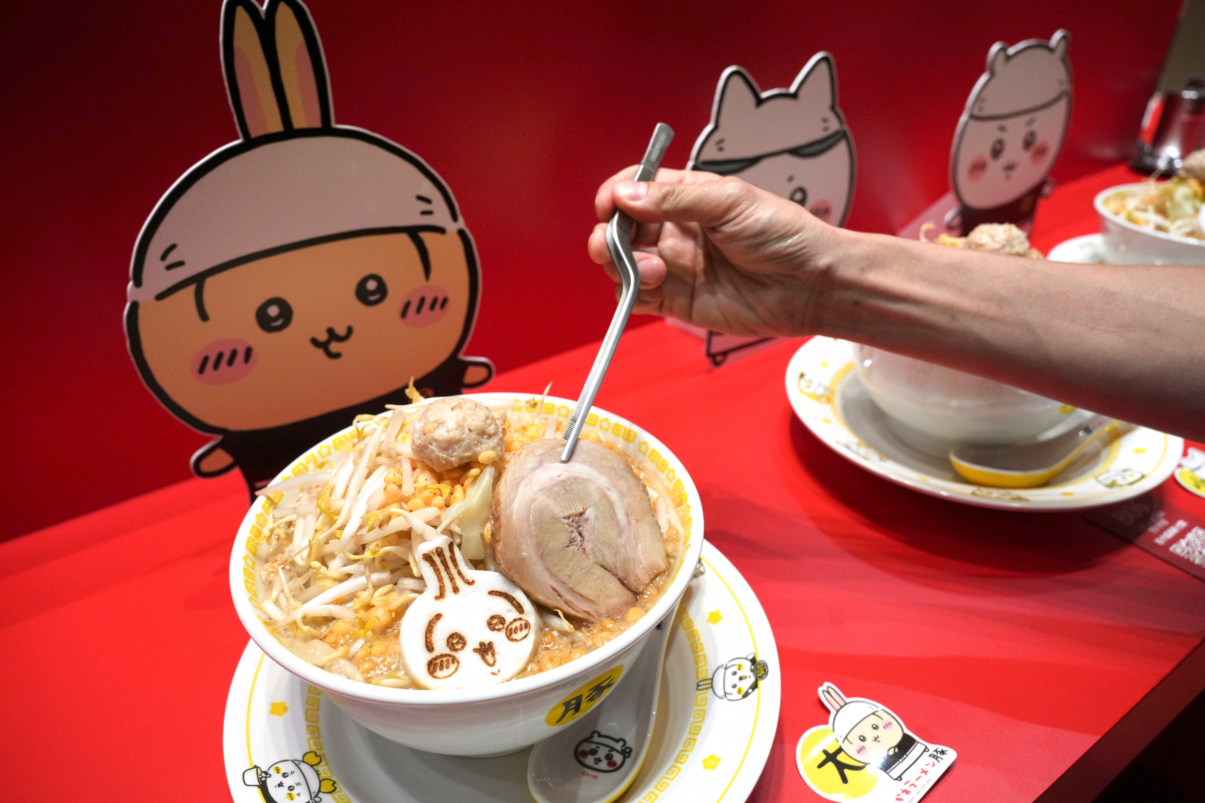 A bowl of ramen at Chiikawa Ramen Buta, a new restaurant based on the Japanese manga series at Langham Place, Mong Kok, Hong Kong. Photo: May Tse