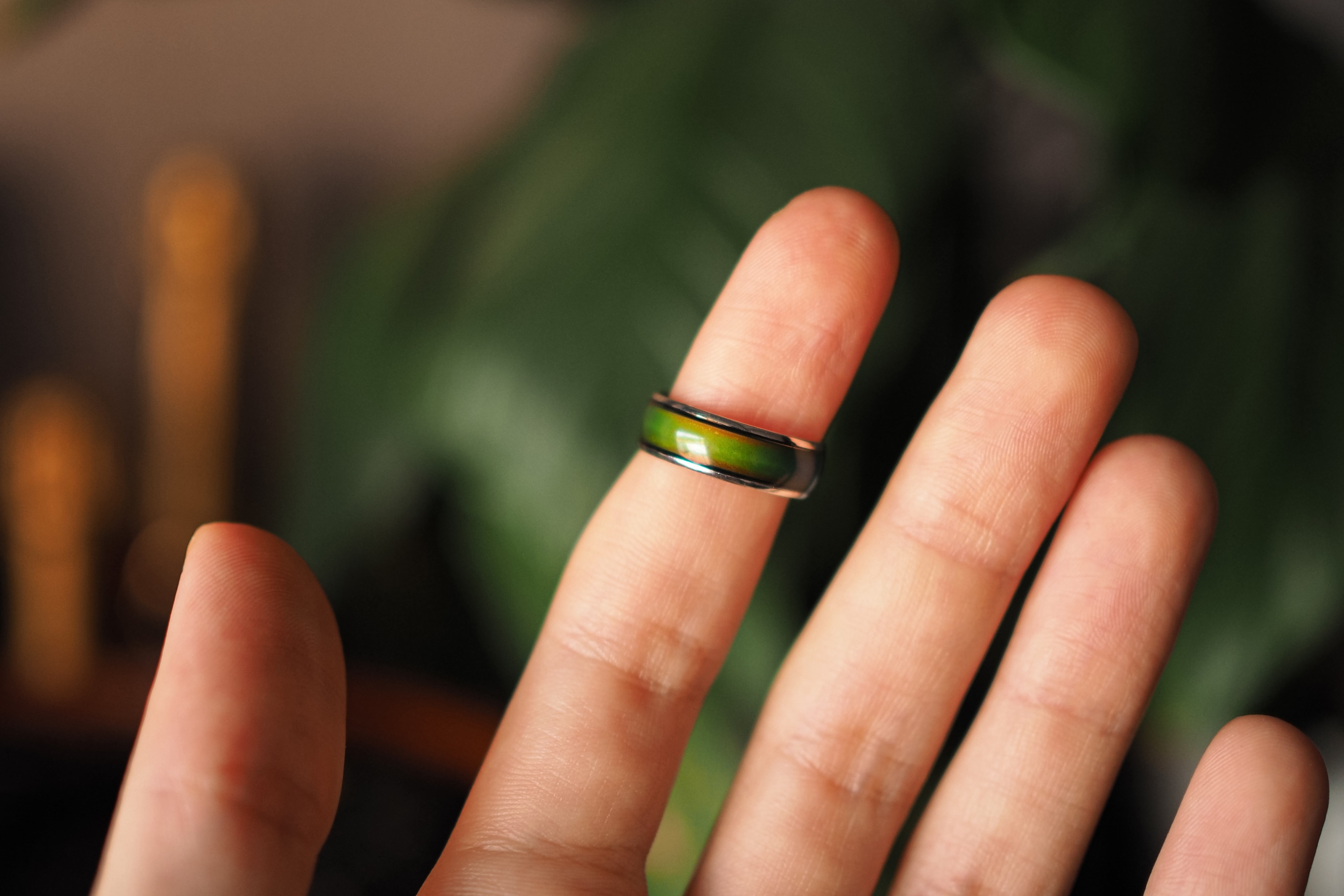 Mood rings change their colour based on the temperature of your skin. Photo: Shutterstock