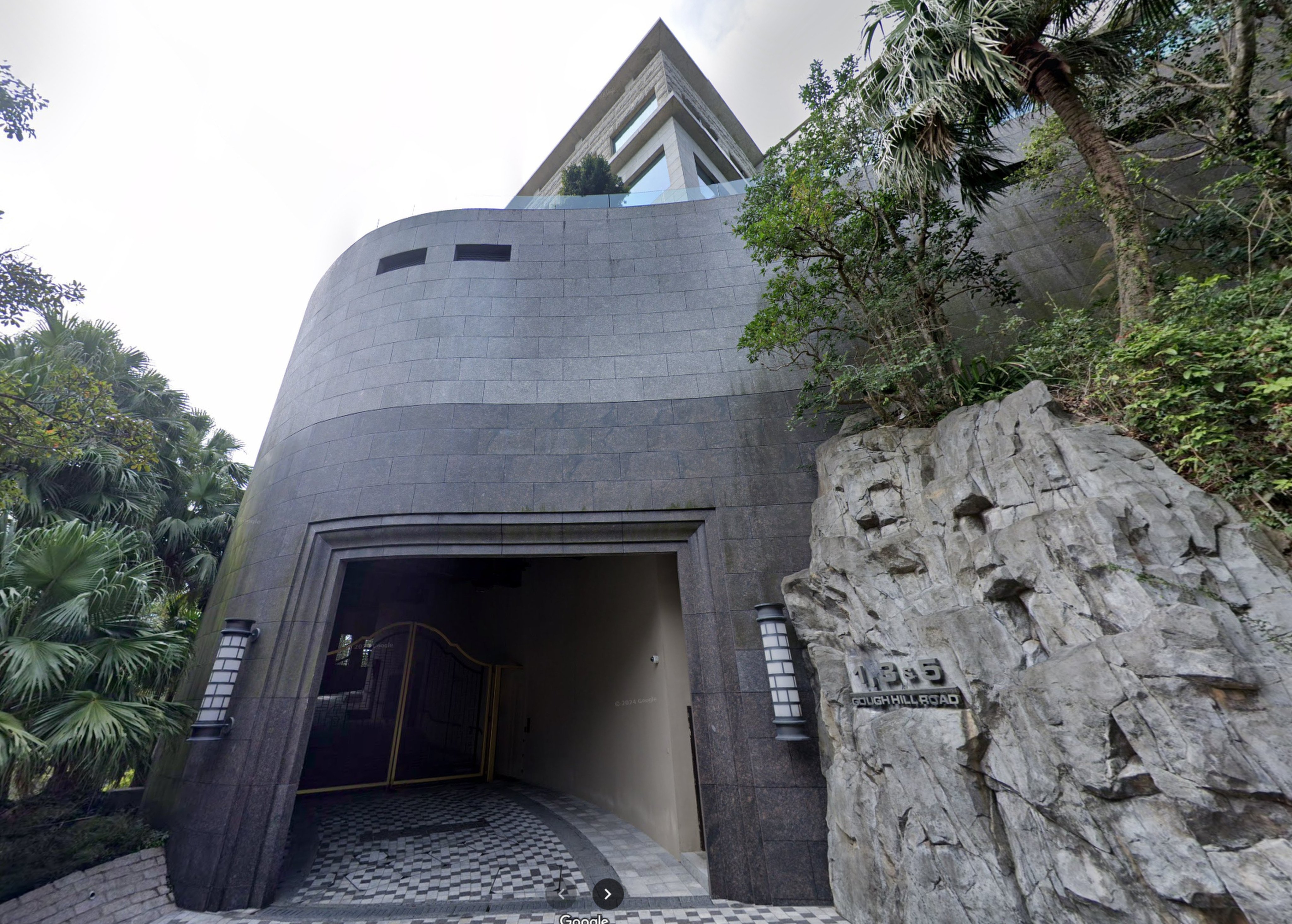 The entrance to 1 Gough Hill Road. Photo: Google