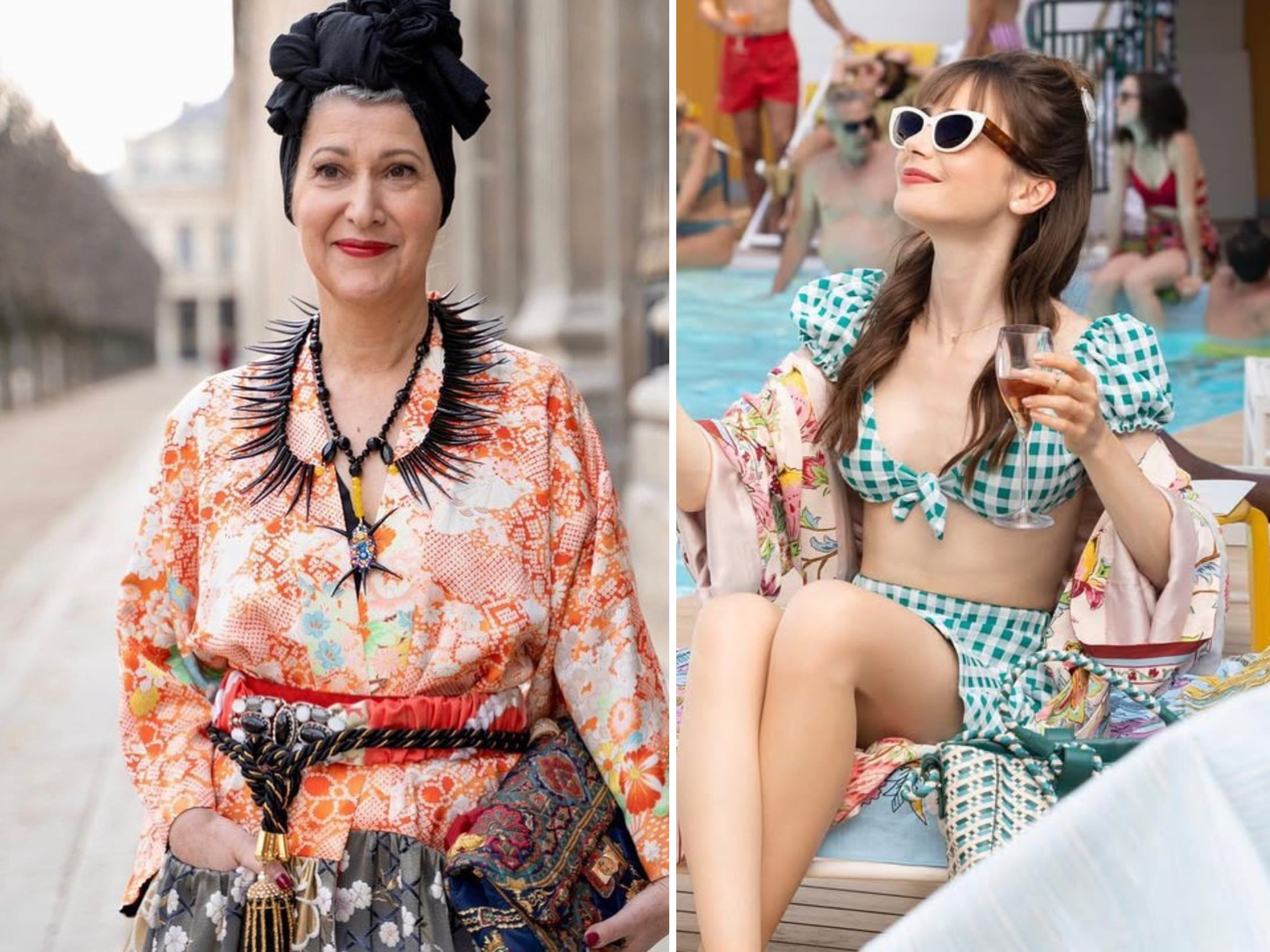 Marylin Fitoussi is the brains behind Emily Cooper’s fashion looks in Emily in Paris. Photos: @emilyinparis, @marylin.fitoussi/Instagram