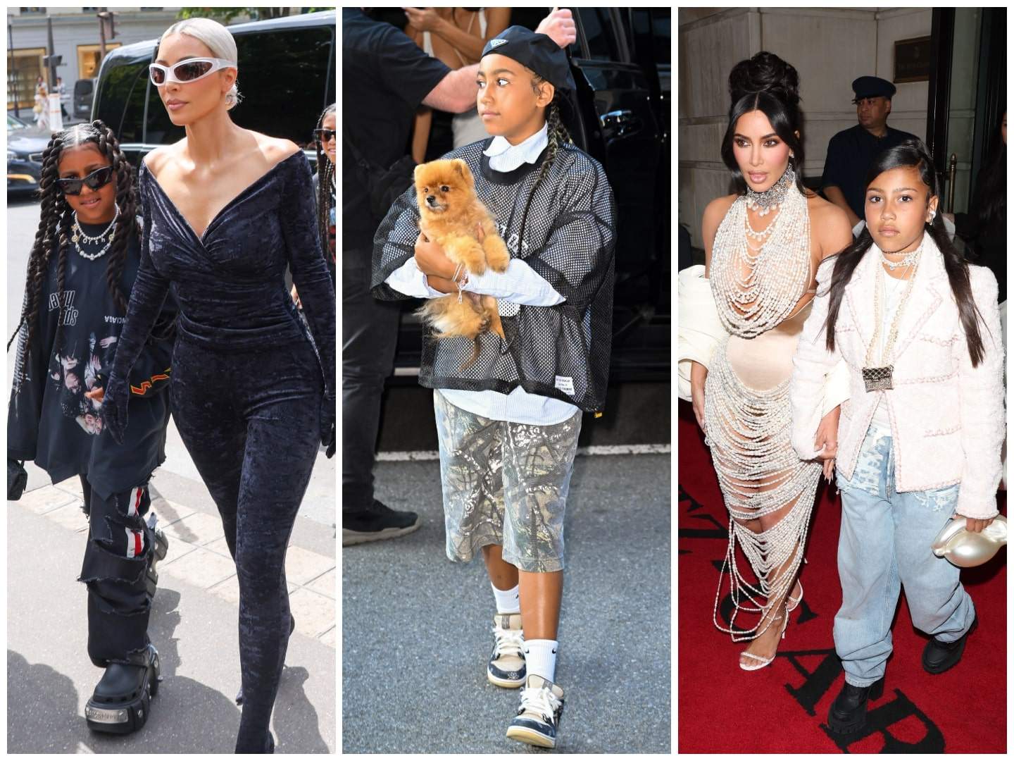 North West, the daughter of Kim Kardashian and Kanye West, has inherited a chic sense of style. Photos: Getty Images