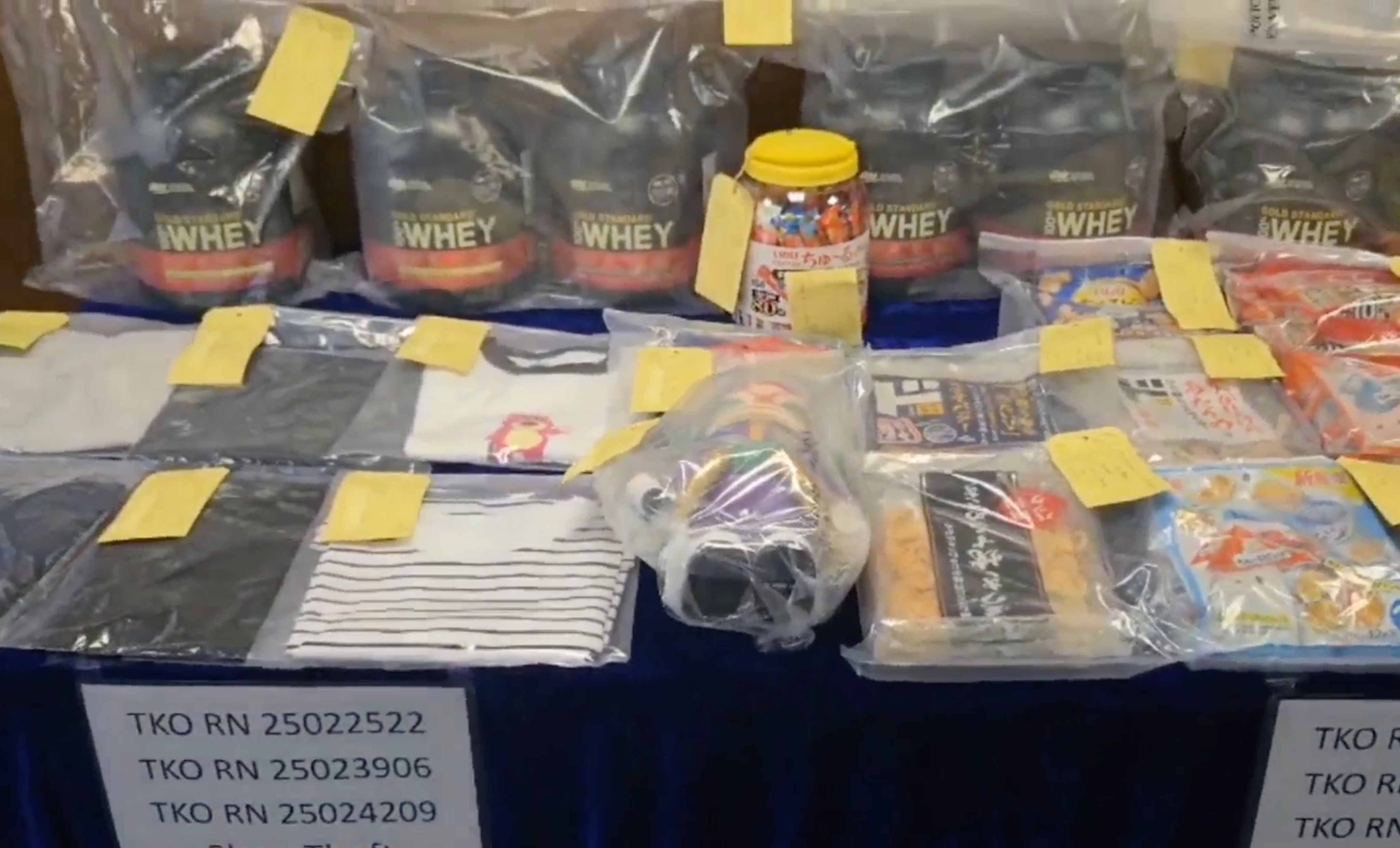 Police have arrested 13 people following a rise in shoplifting offences in Tseung Kwan O district. Photo: Handout