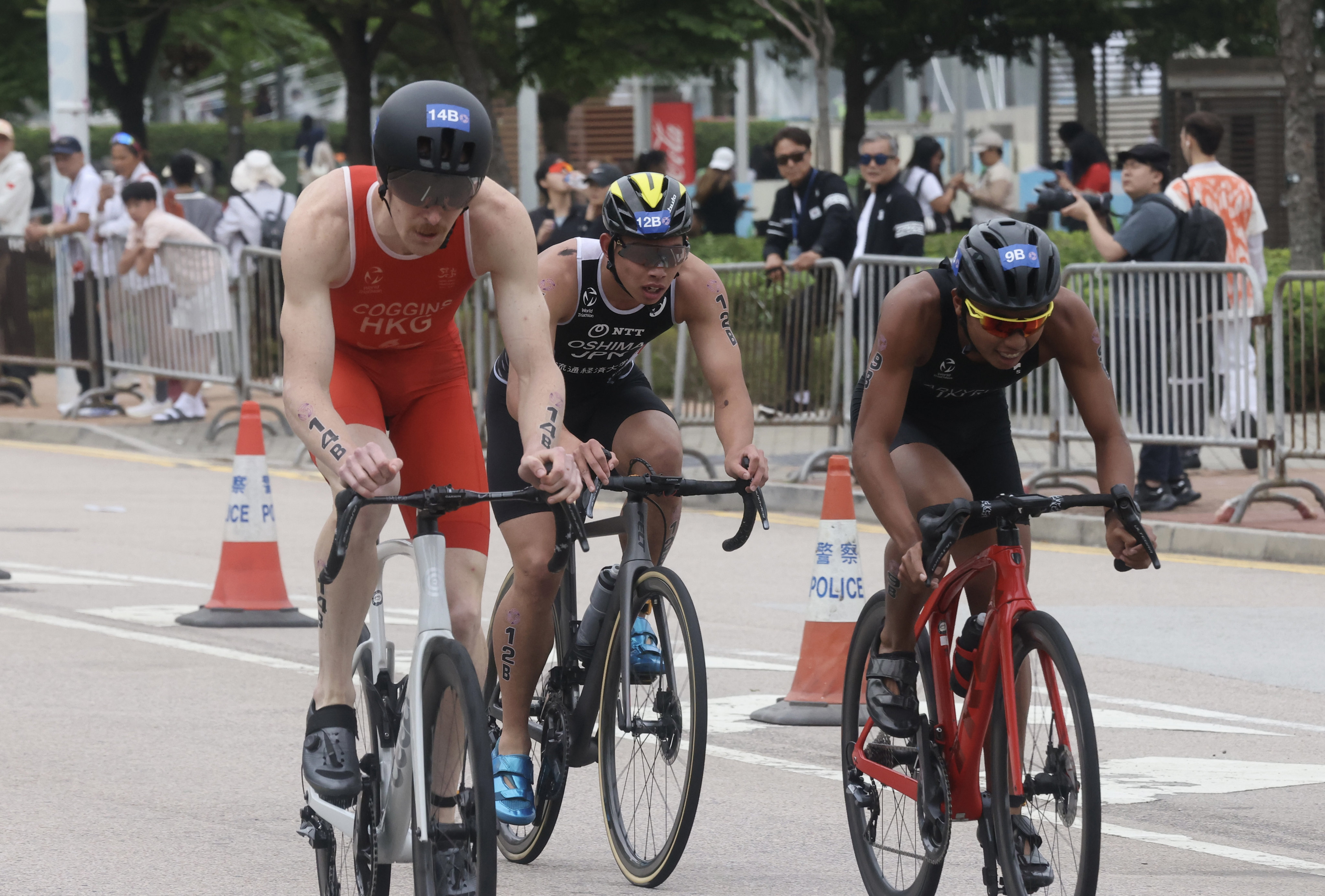Oscar Coggins is in pole position for National Games selection after finishing fourth in the Asia Triathlon Championships. Photo: Jonathan Wong