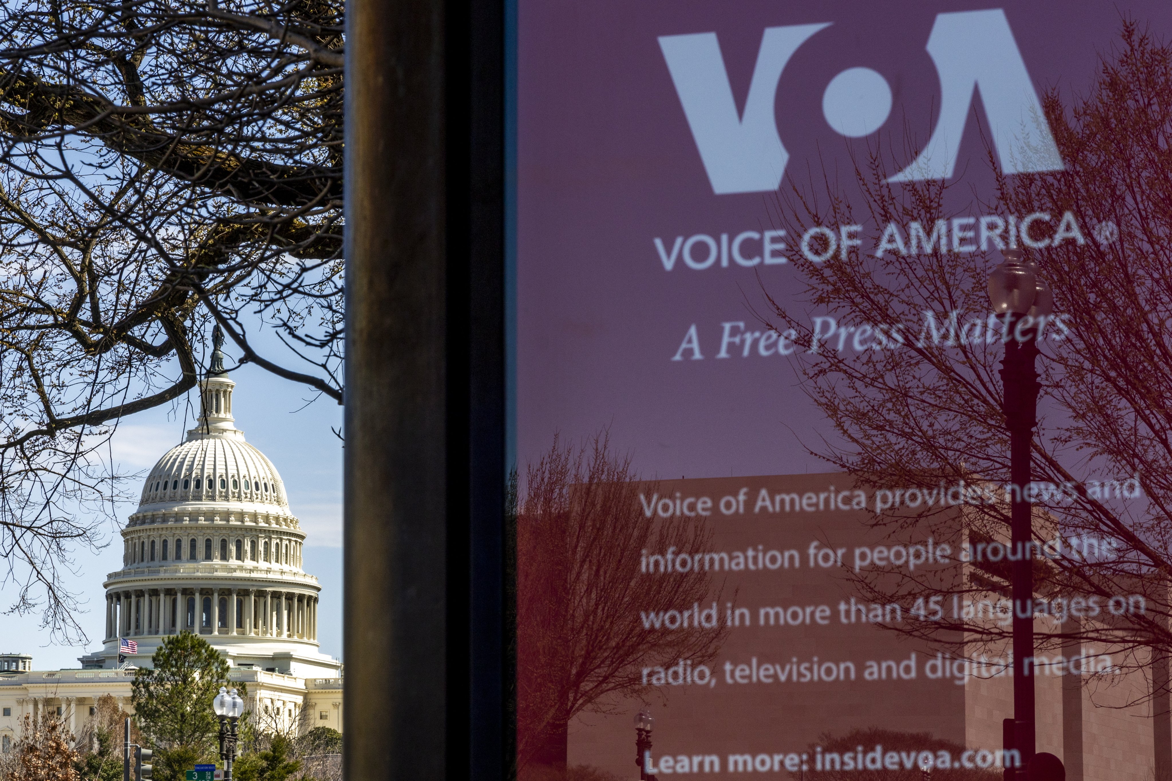 The Voice of America headquarters near the US Capitol in Washington. Photo:  EPA-EFE
