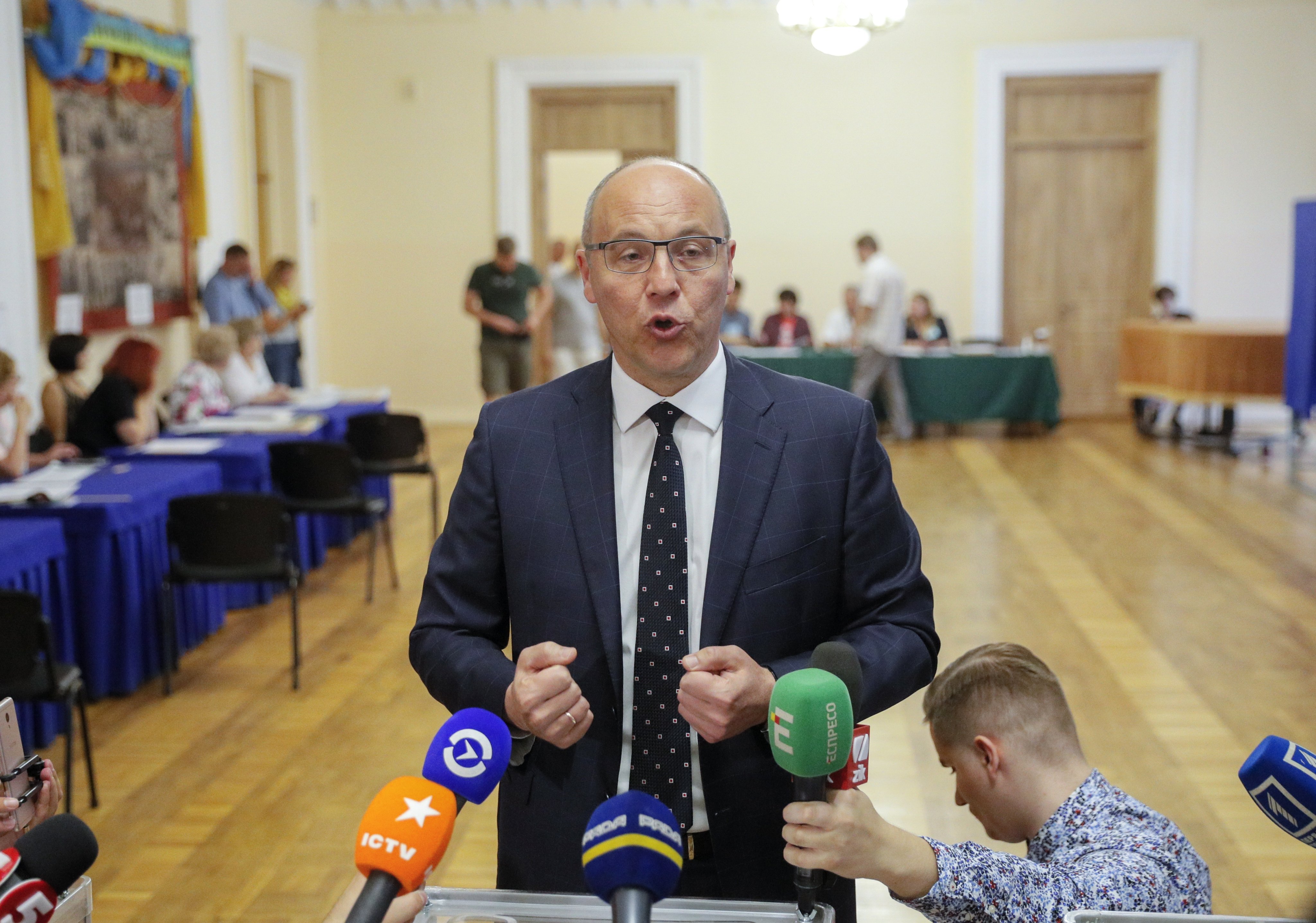 Andriy Parubiy, who was shot dead on Saturday in the western Ukrainian city of Lviv. File photo: EPA