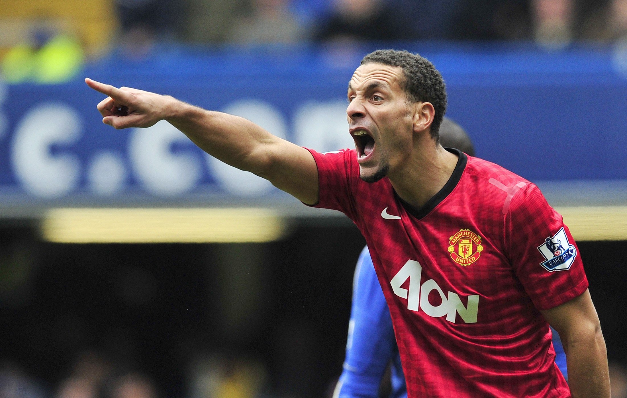 Rio Ferdinand playing for Manchester United during his decorated 12-year Old Trafford career. Photo: AFP Photo
