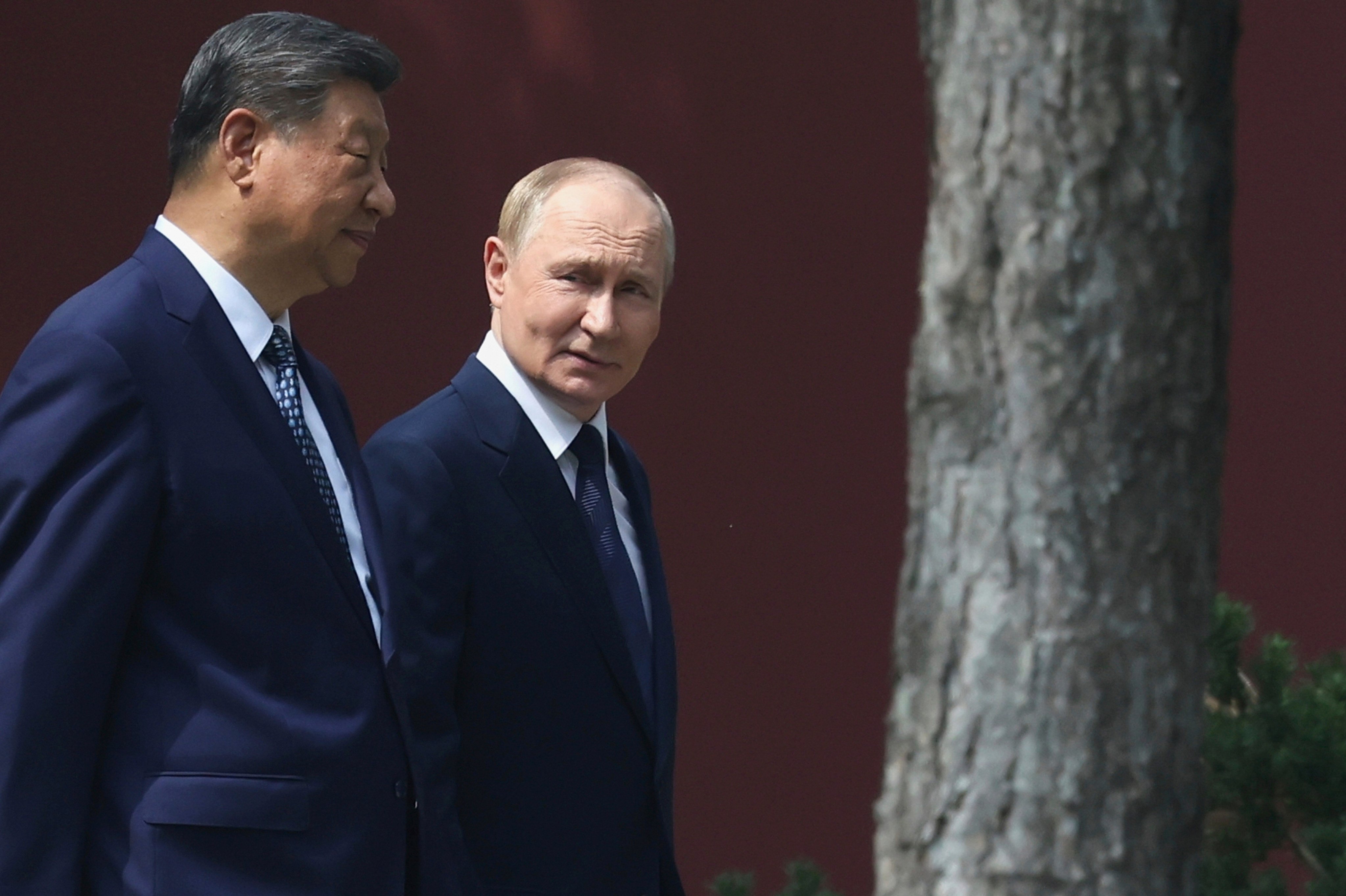 Chinese President Xi Jinping and Russian President Vladimir Putin. Photo: AP