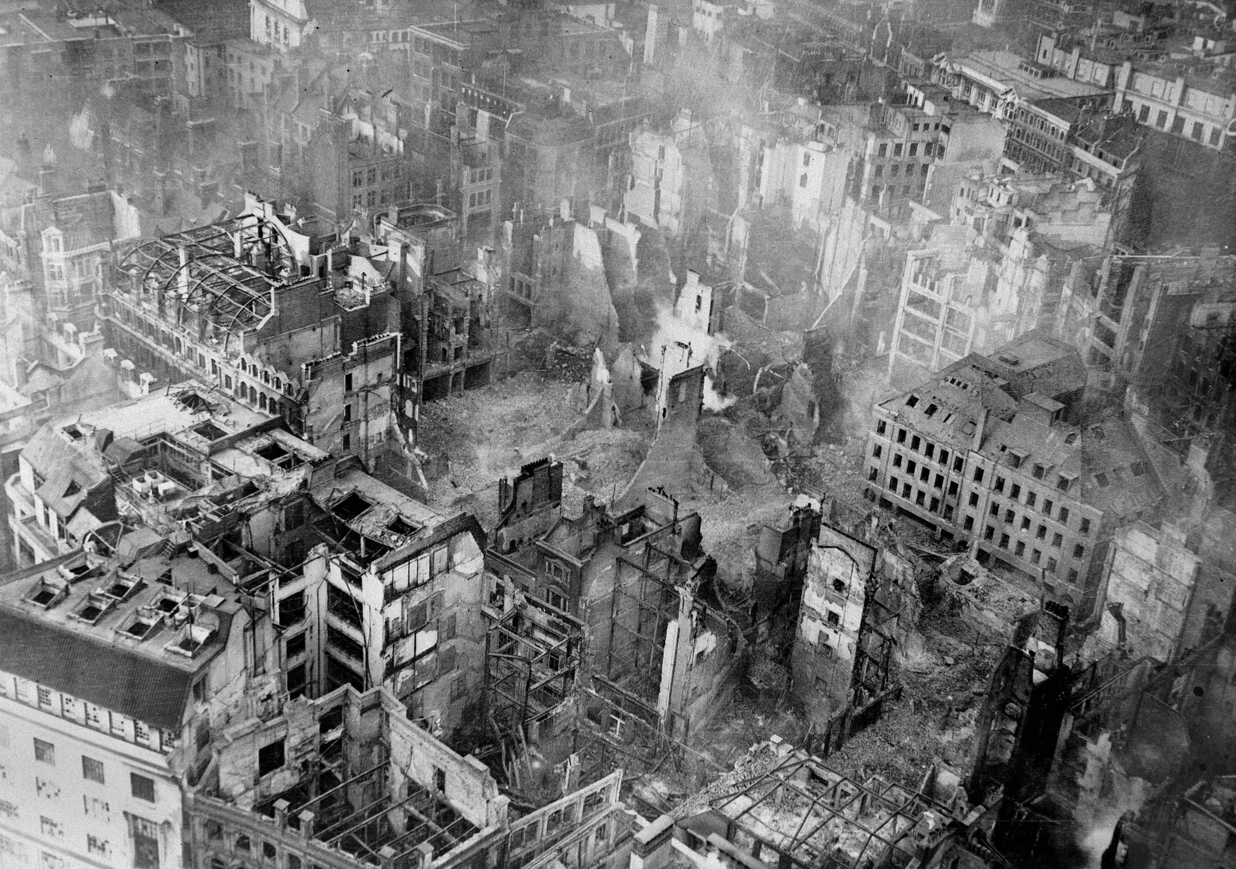 Ruins of London are seen from the dome of St Paul’s Cathedral circa 1939. Many international institutes and global governing mechanisms are credited with helping to prevent another world war and bring about trade globalisation over the past 80 years. Photo: Getty Images