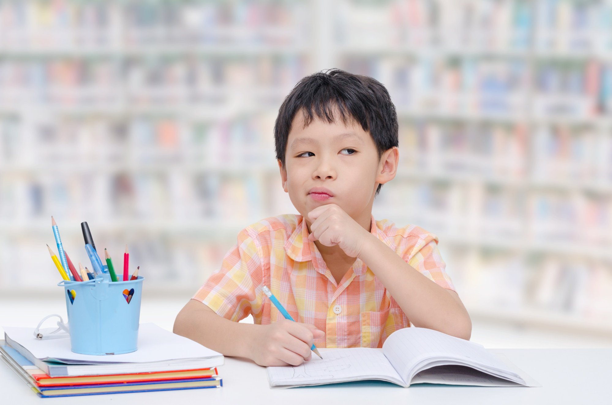 The youngster had worked for 14 hours without a break in a bid to complete his schoolwork. Photo: Shutterstock.