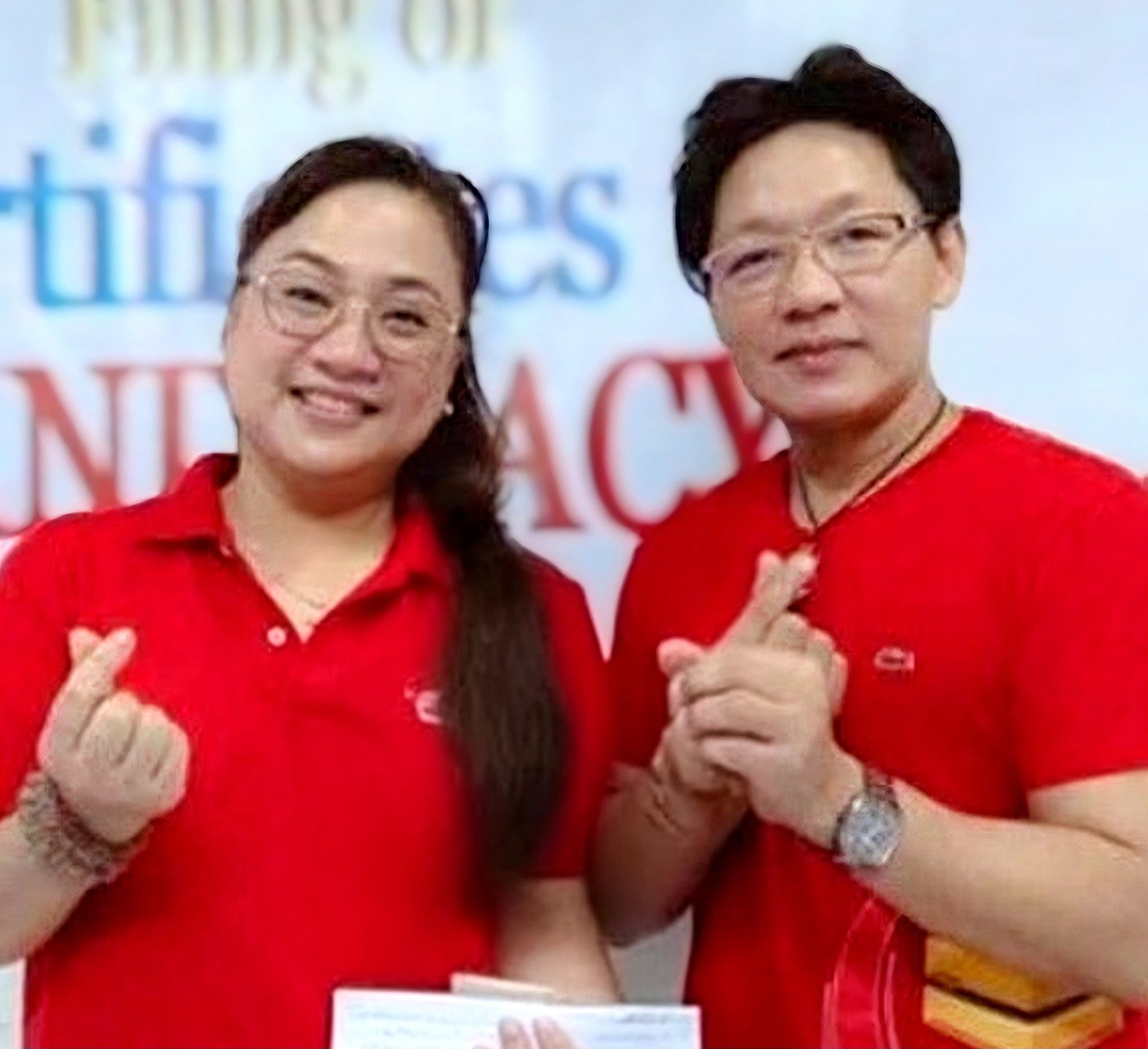 Sarah Discaya and her husband, Curlee. Photo: Facebook/Chae Won Cha