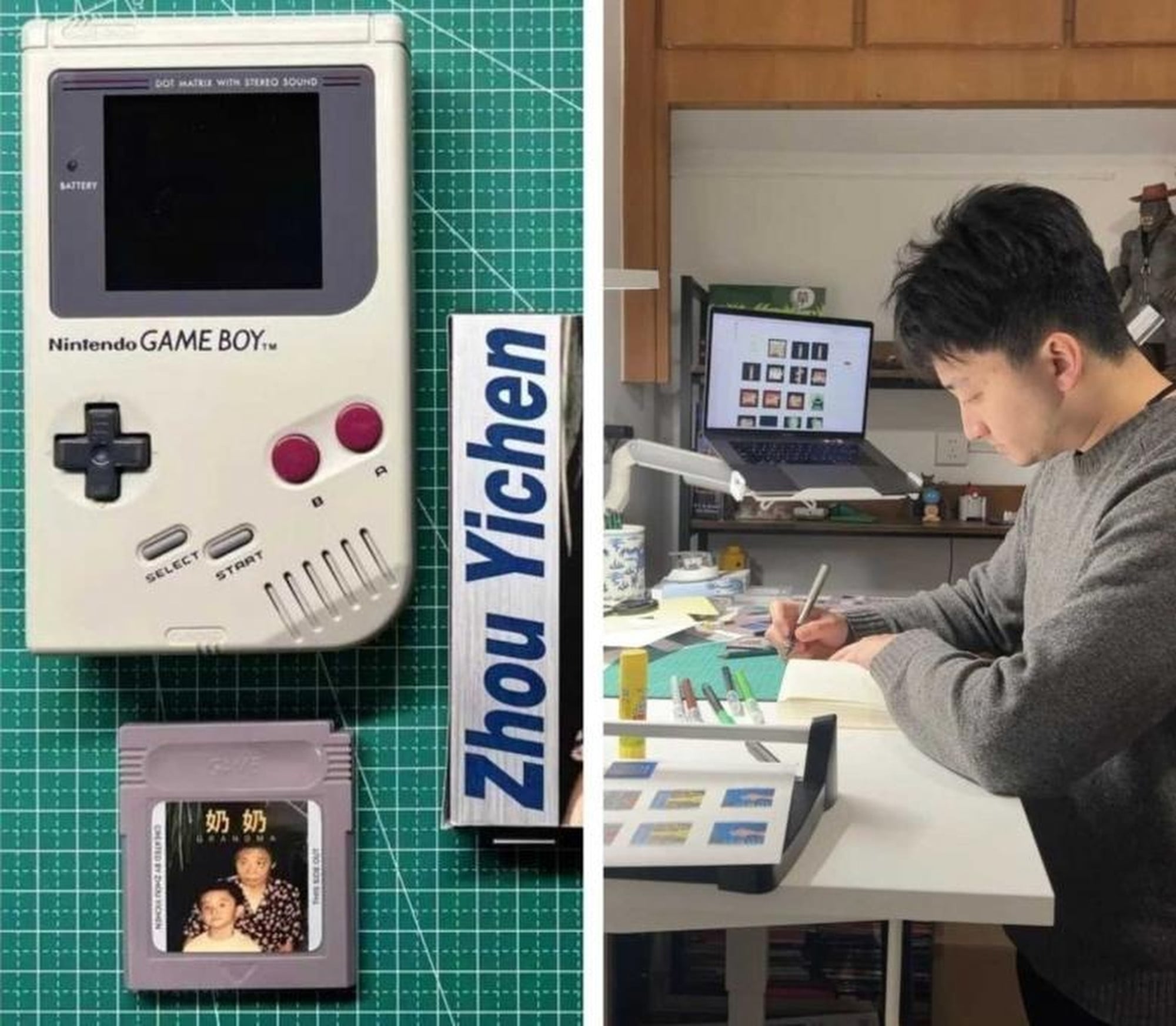 Zhou, busy at work, was inspired to create the game following the death of his own grandmother. Photo: Handout