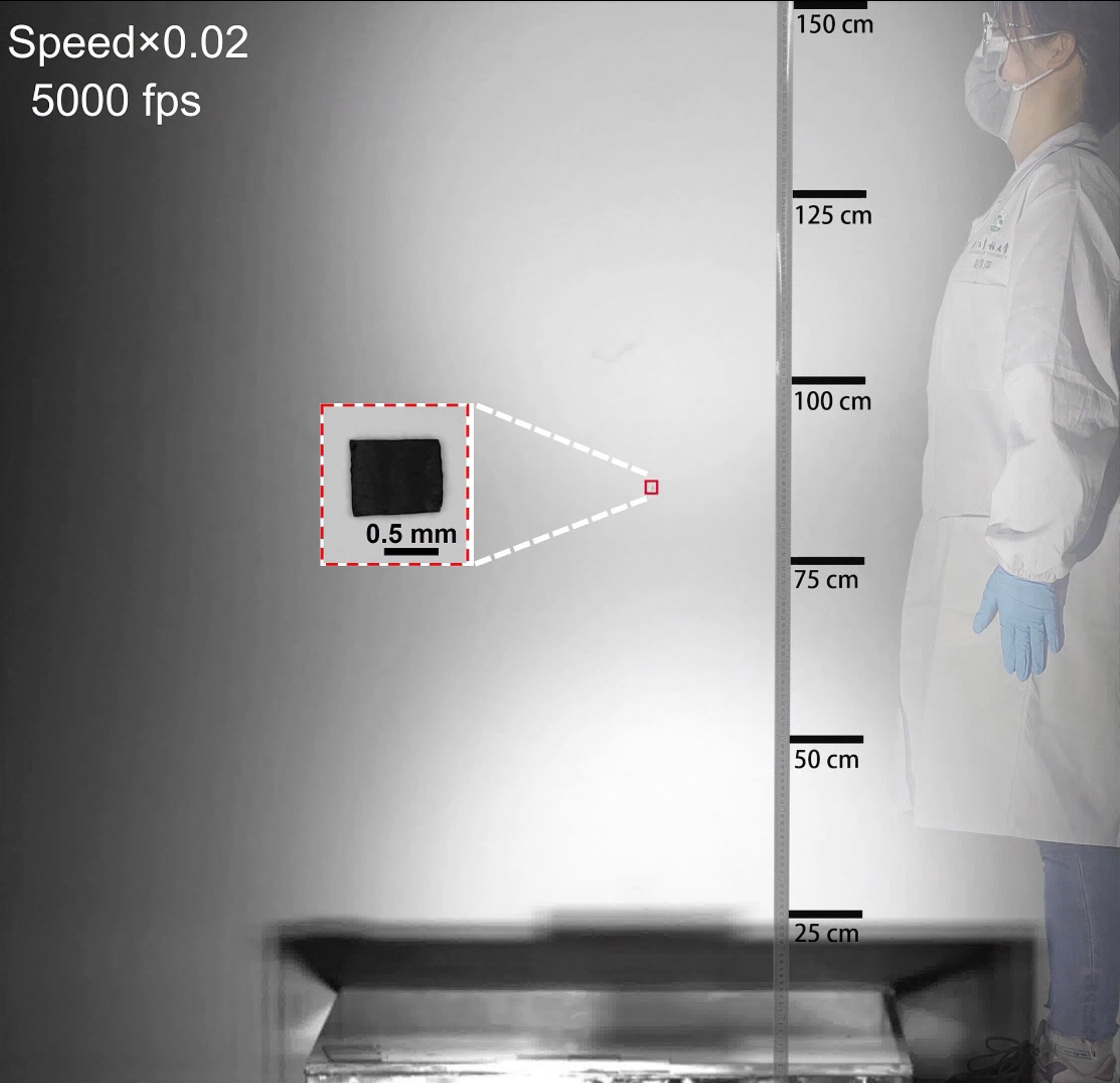 A jumper being launched by cavitation in different directions. Chinese and US scientists have created a robot launching system which can penetrate skin and could replace needle-based drug injections. Photo: Handout