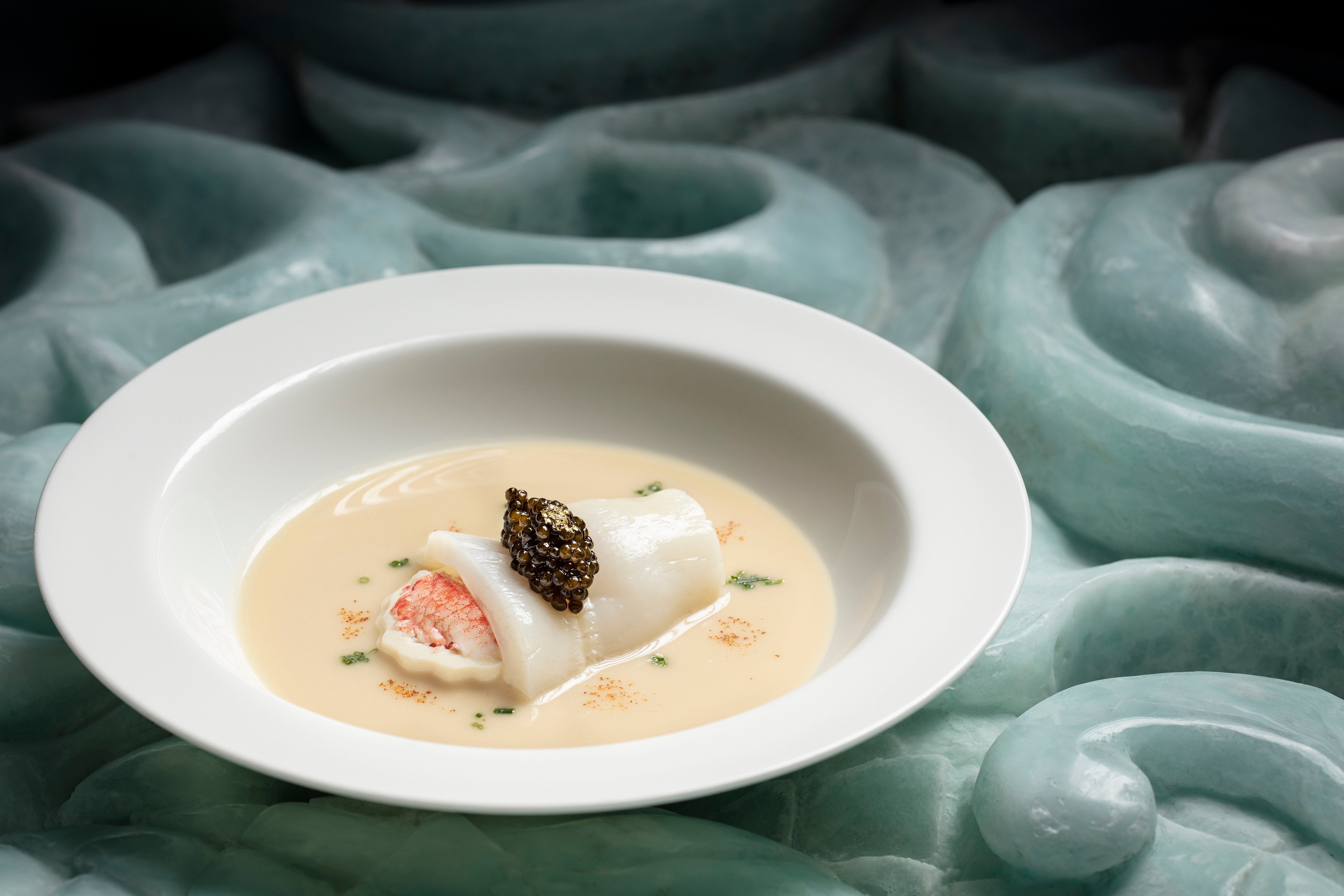 Rabbitfish soup at Jade Dragon in Macau. Chef Kelvin Au Yeung uses seasoning lightly, to preserve the original flavours. Photo: Handout