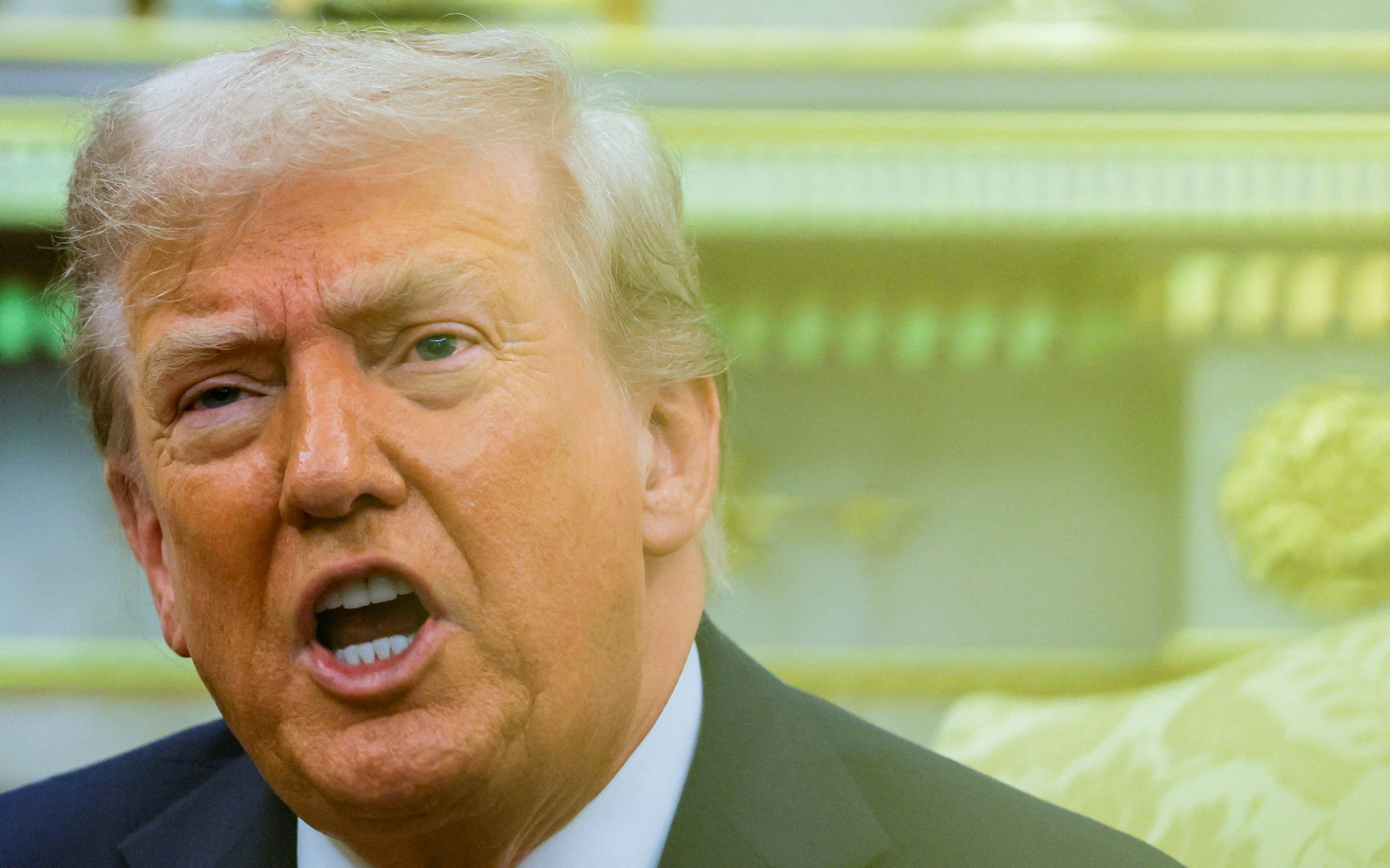 US President Donald Trump during a White House meeting Wednesday. Photo: Reuters