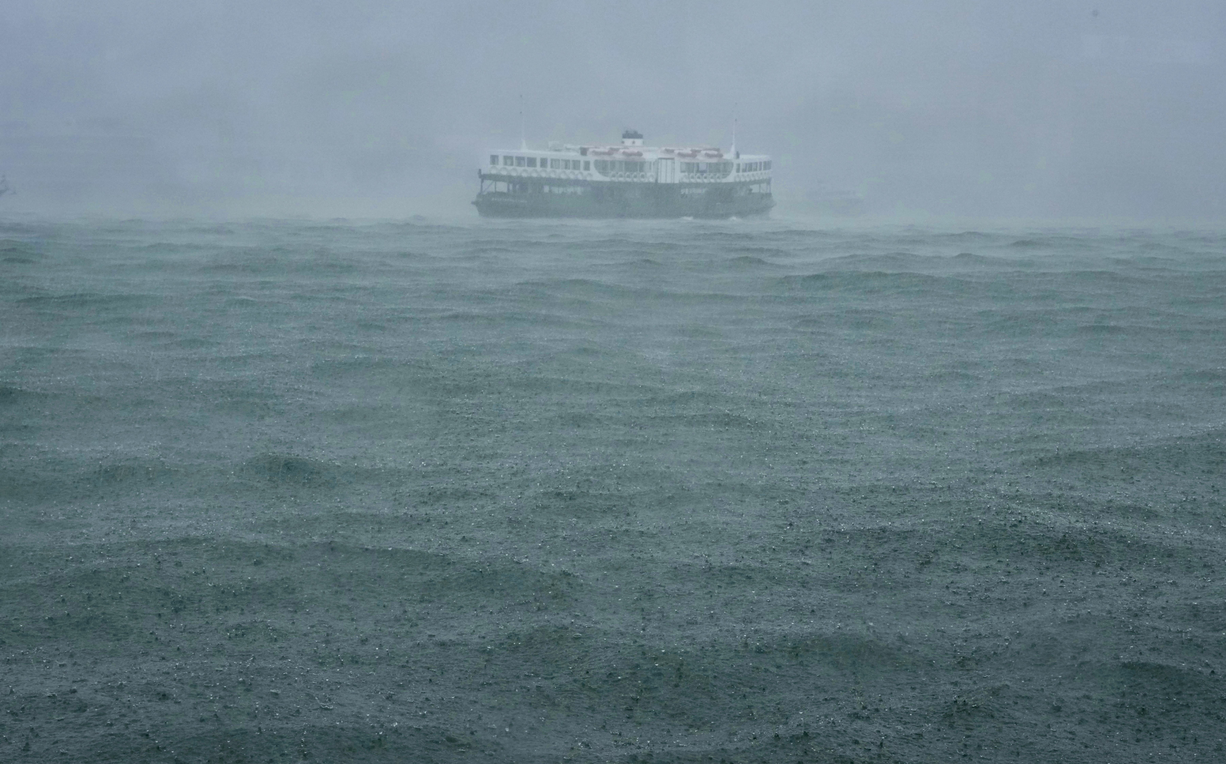 Some ferry services have been suspended in Hong Kong, with the No 3 typhoon signal in force for the rest of Sunday. Photo: Karma Lo
