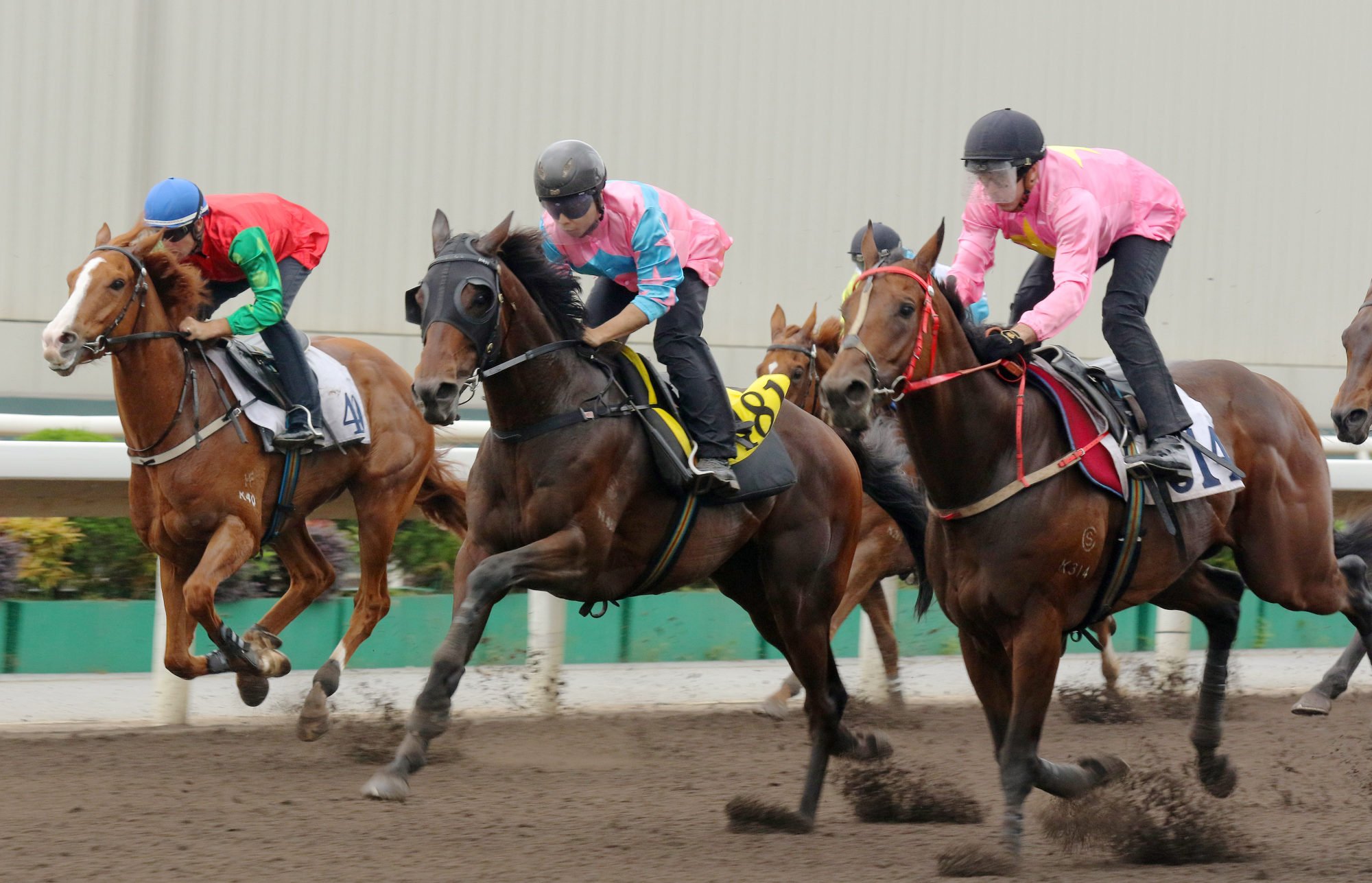Super Unicorn (centre) trials in May.