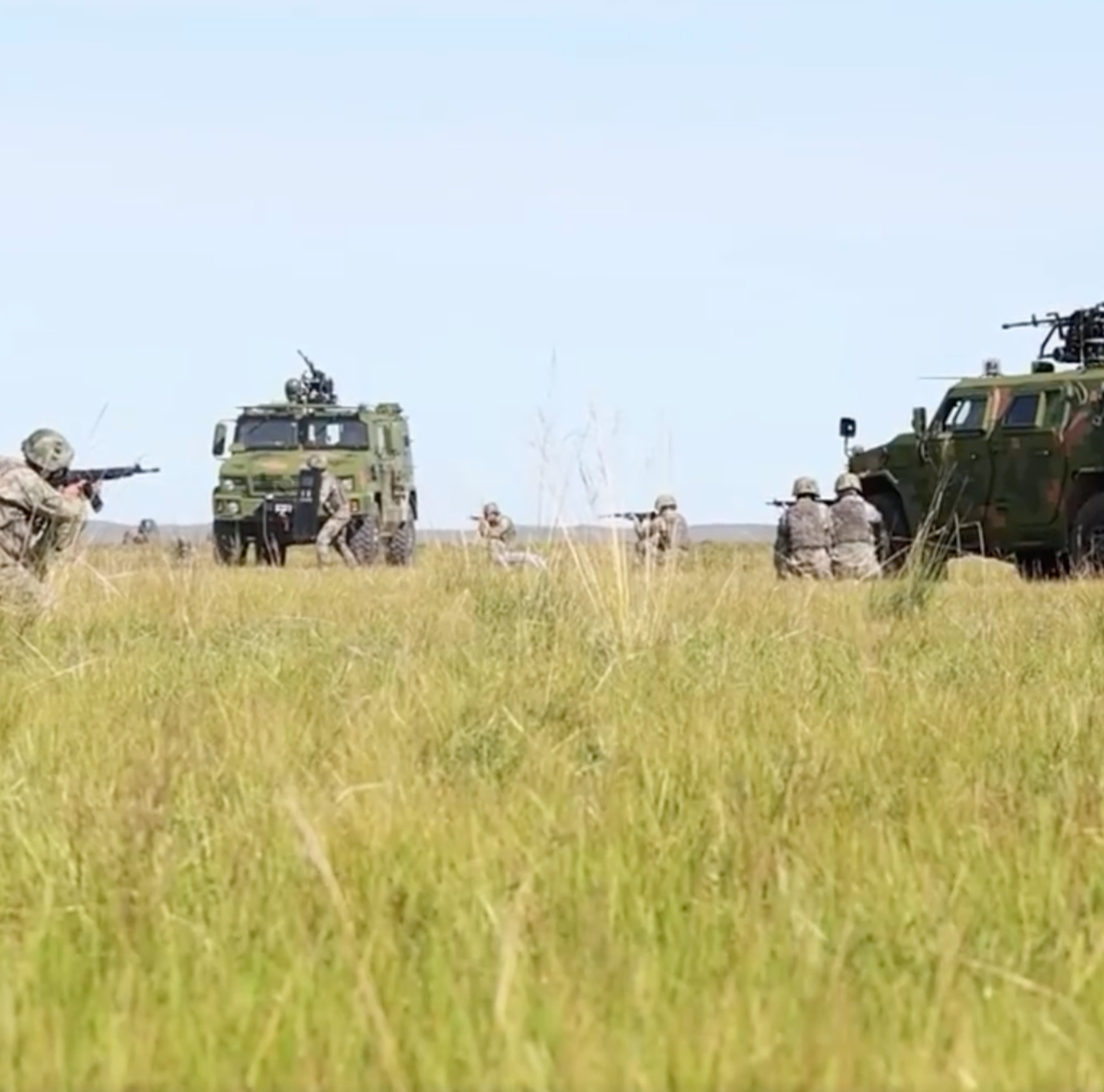 The “Border Defence Cooperation 2025” exercise is held in China’s Inner Mongolia autonomous region, near the border with Russia and Mongolia. Photo: CCTV