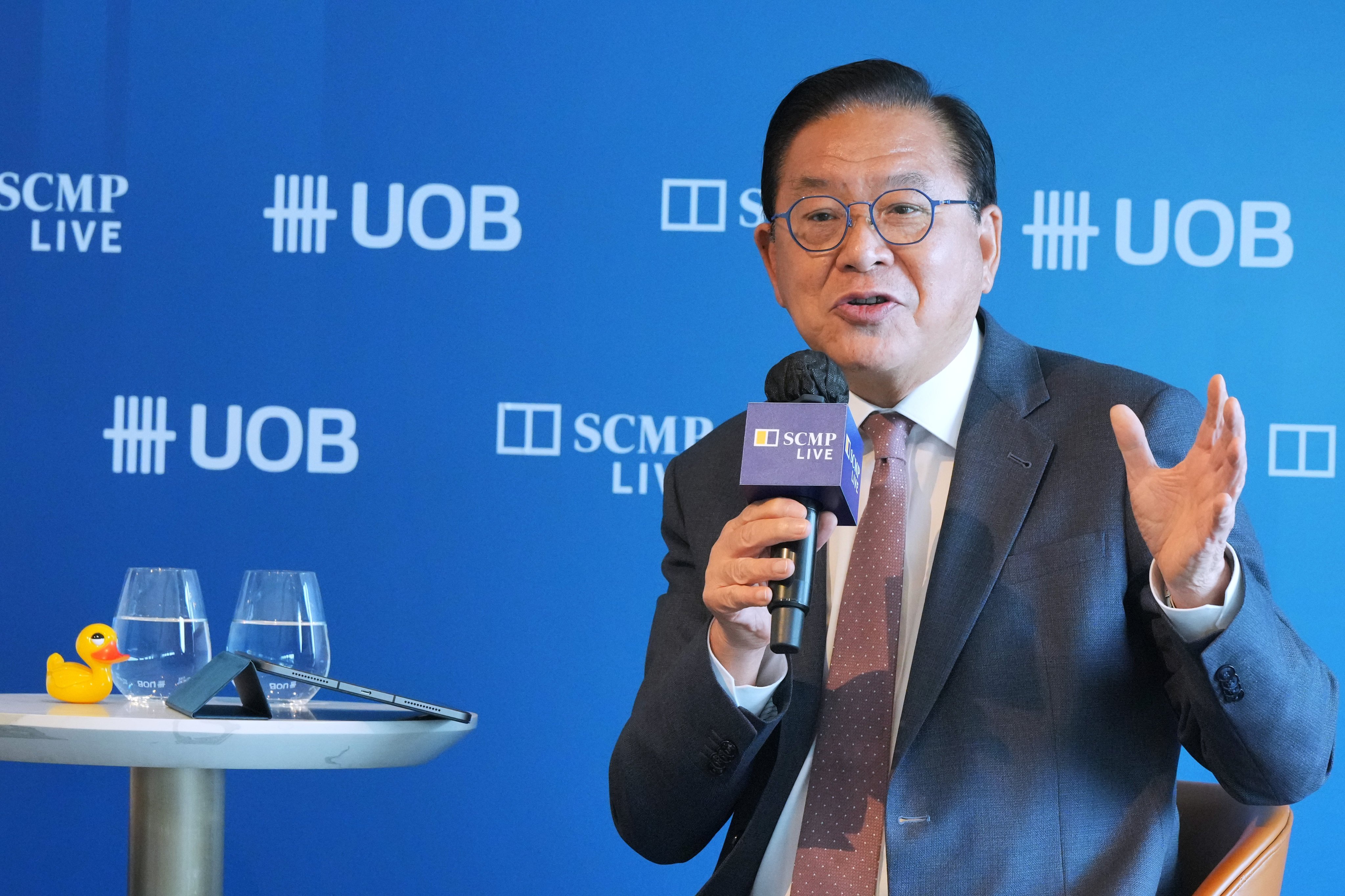 Lawmaker Jeffrey Lam made the case for investing in Hong Kong at the Post’s Hong Kong-Asean Summit on Tuesday. Photo: May Tse