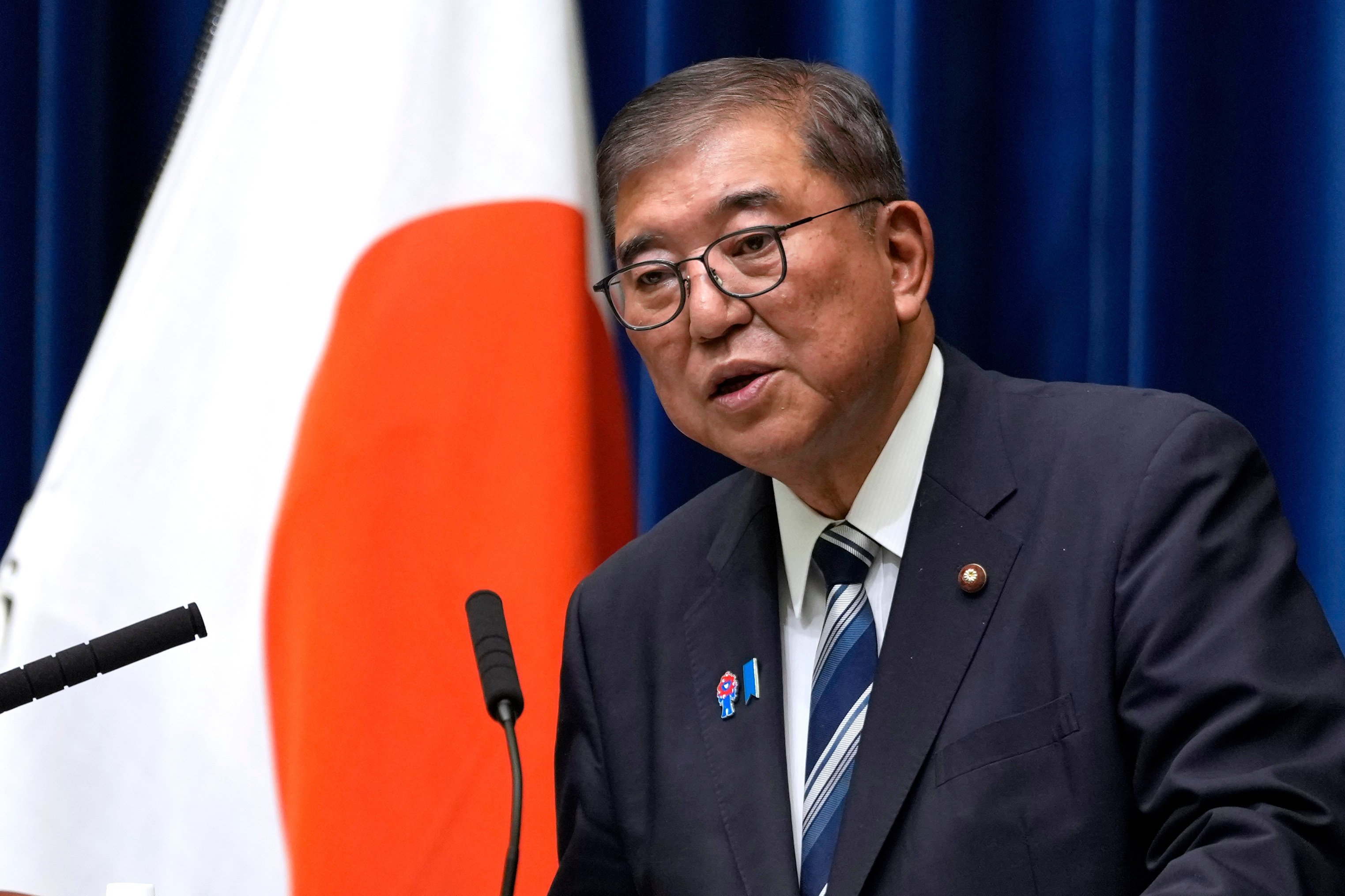 Japanese Prime Minister Shigeru Ishiba will step down after less than a year in the job. Photo: Pool via Xinhua