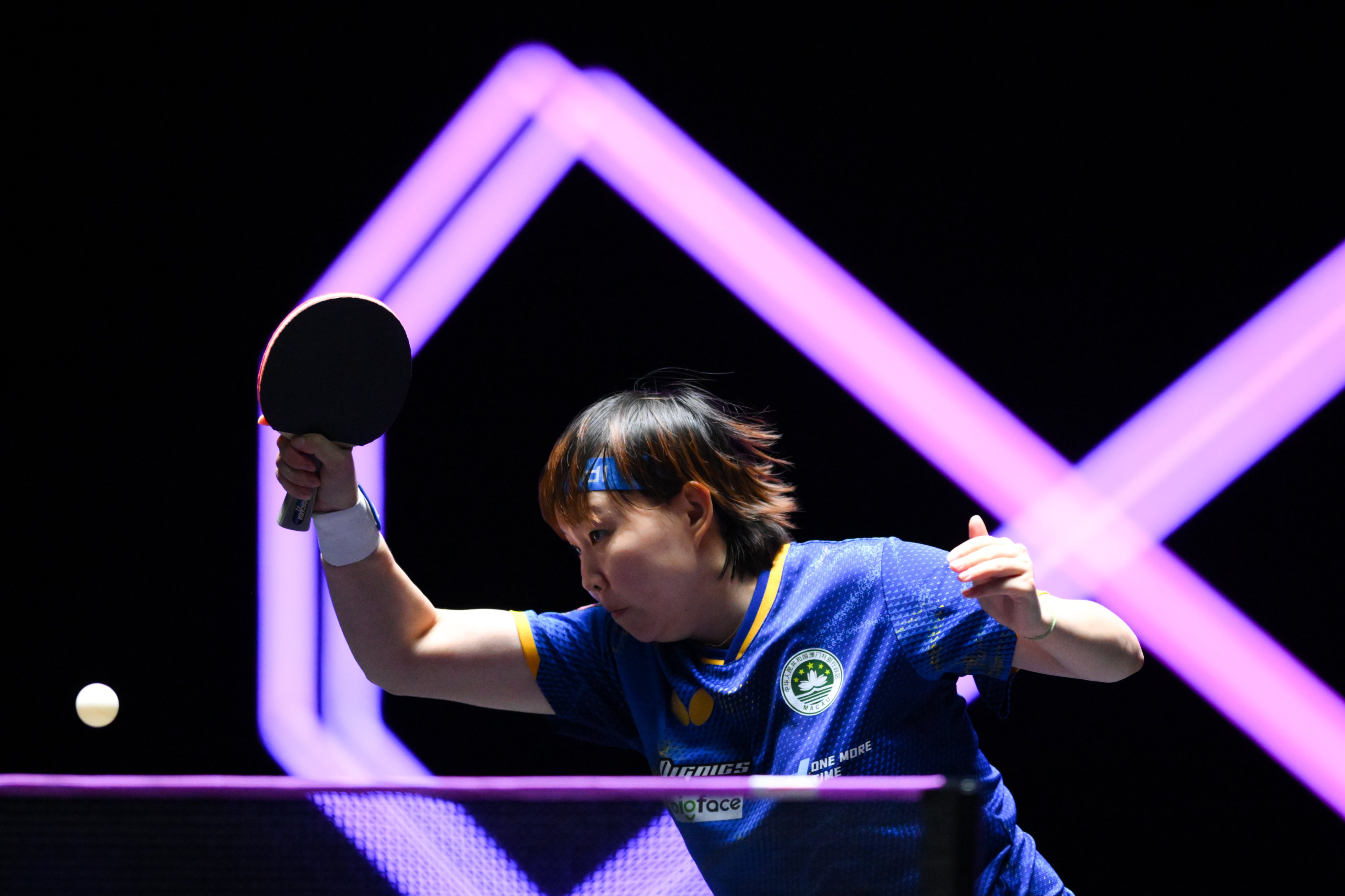 Zhu Yuling in action against Sreeja Akula in Macau on Tuesday. Photo: Xinhua
