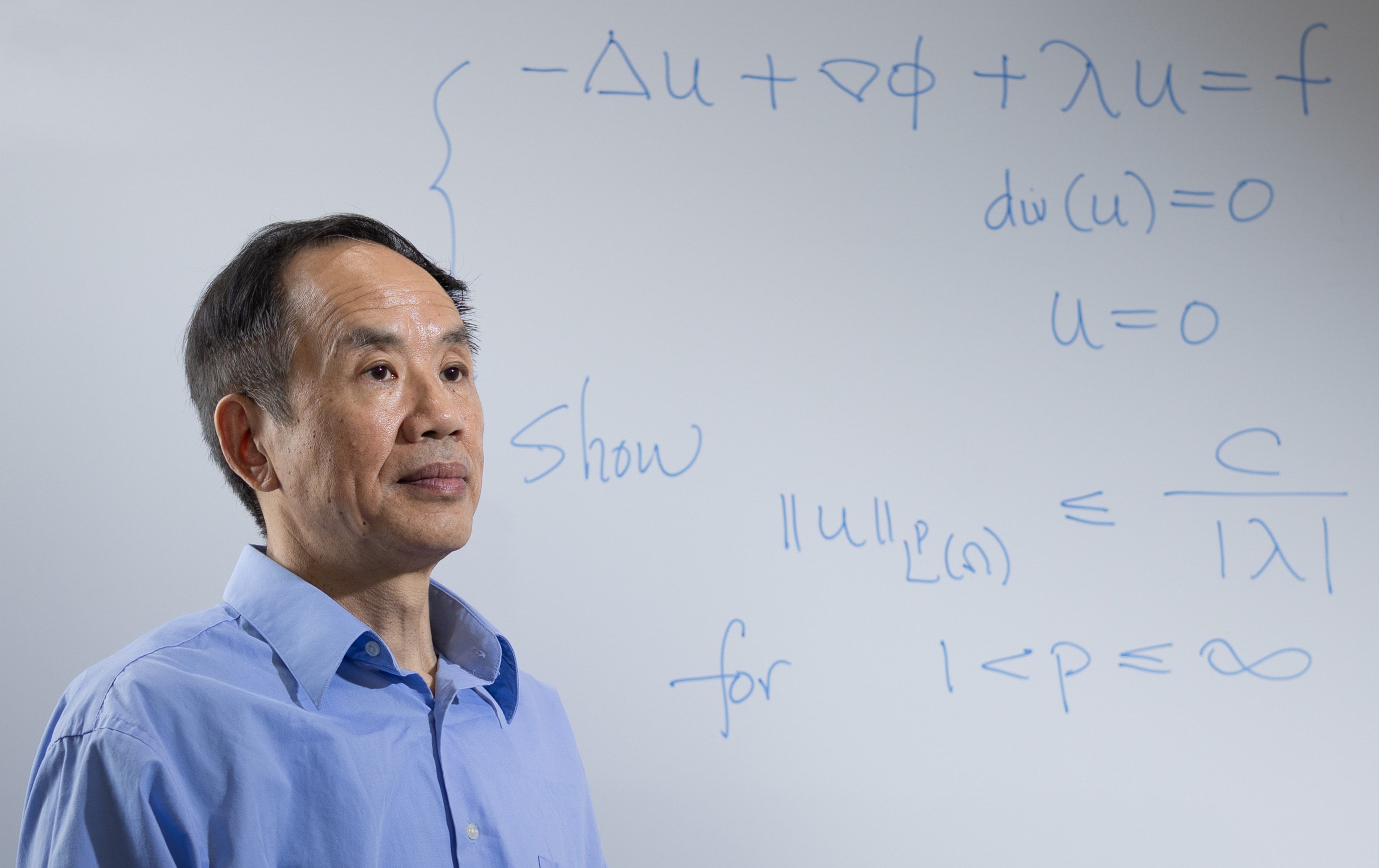 Mathematician Zhongwei Shen says he hopes to keep pushing forward the problems that have defined his career, and also return to classroom. Photo: Handout
