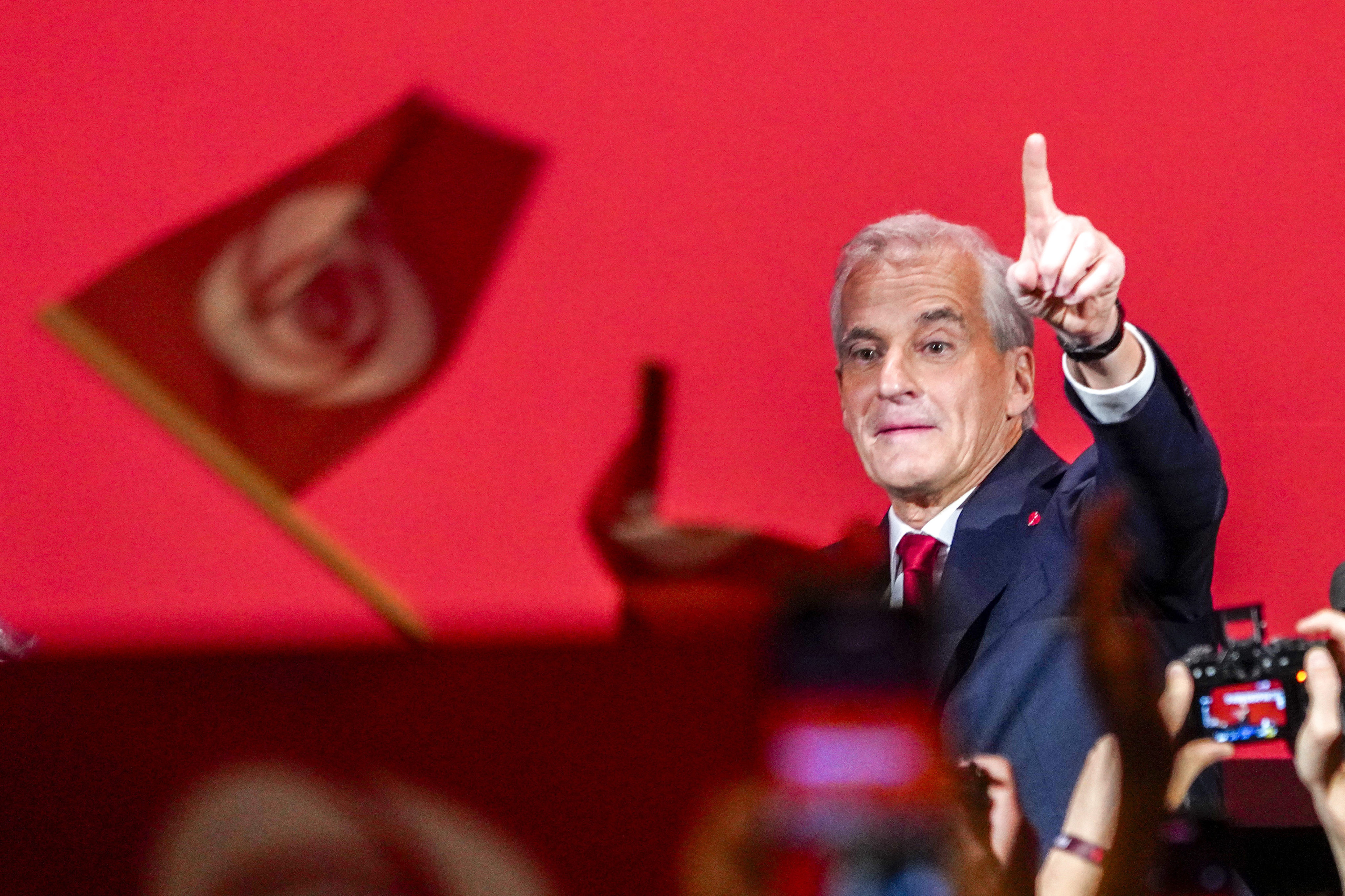 Norwegian Prime Minister and Labour Party leader Jonas Gahr Stoere. Photo: Ole Berg-Rusten/NTB Scanpix via AP