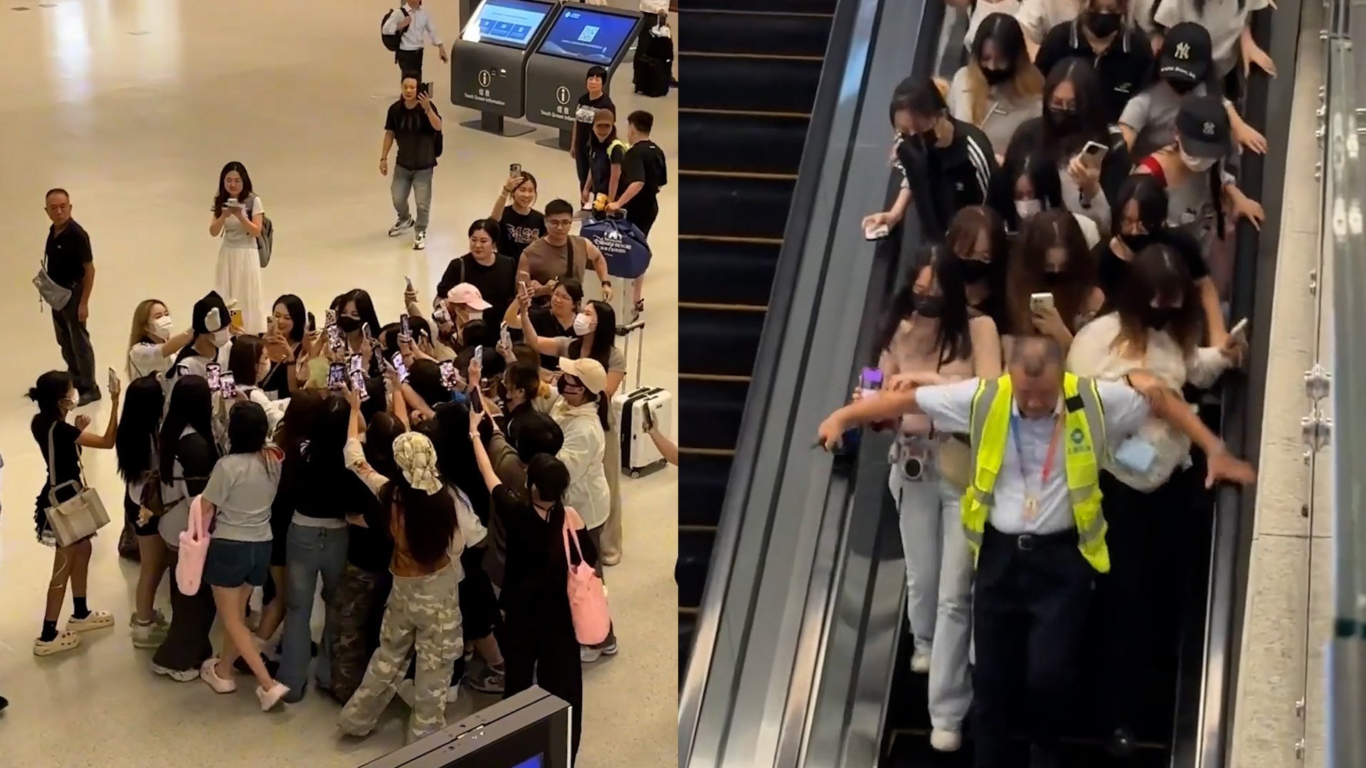 Chinese fans swarm Shanghai airport to chase actor