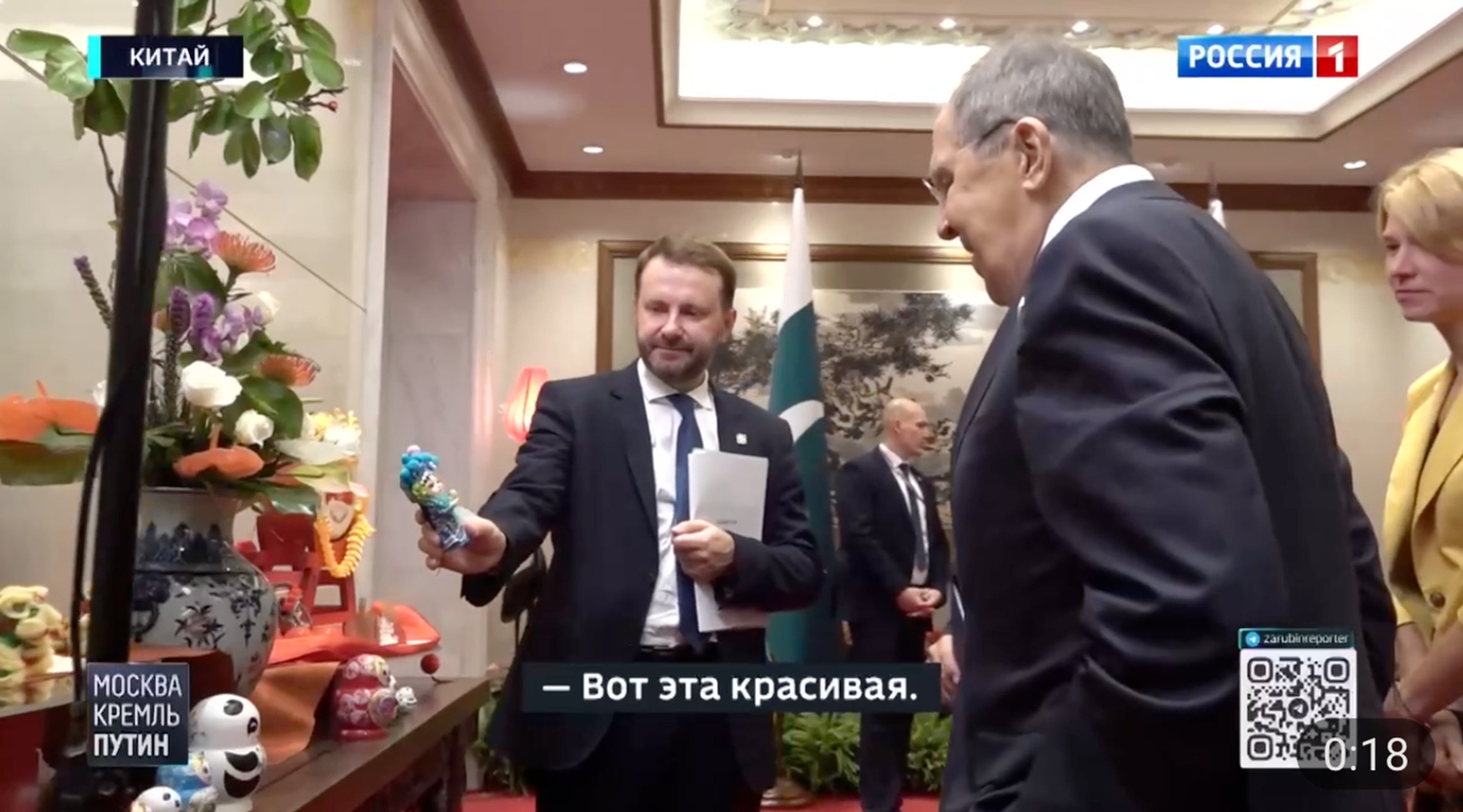 Video footage published by a Russian state media journalist offers a glimpse behind the scenes of the Russian government delegation’s visit to China last week. Photo: Handout